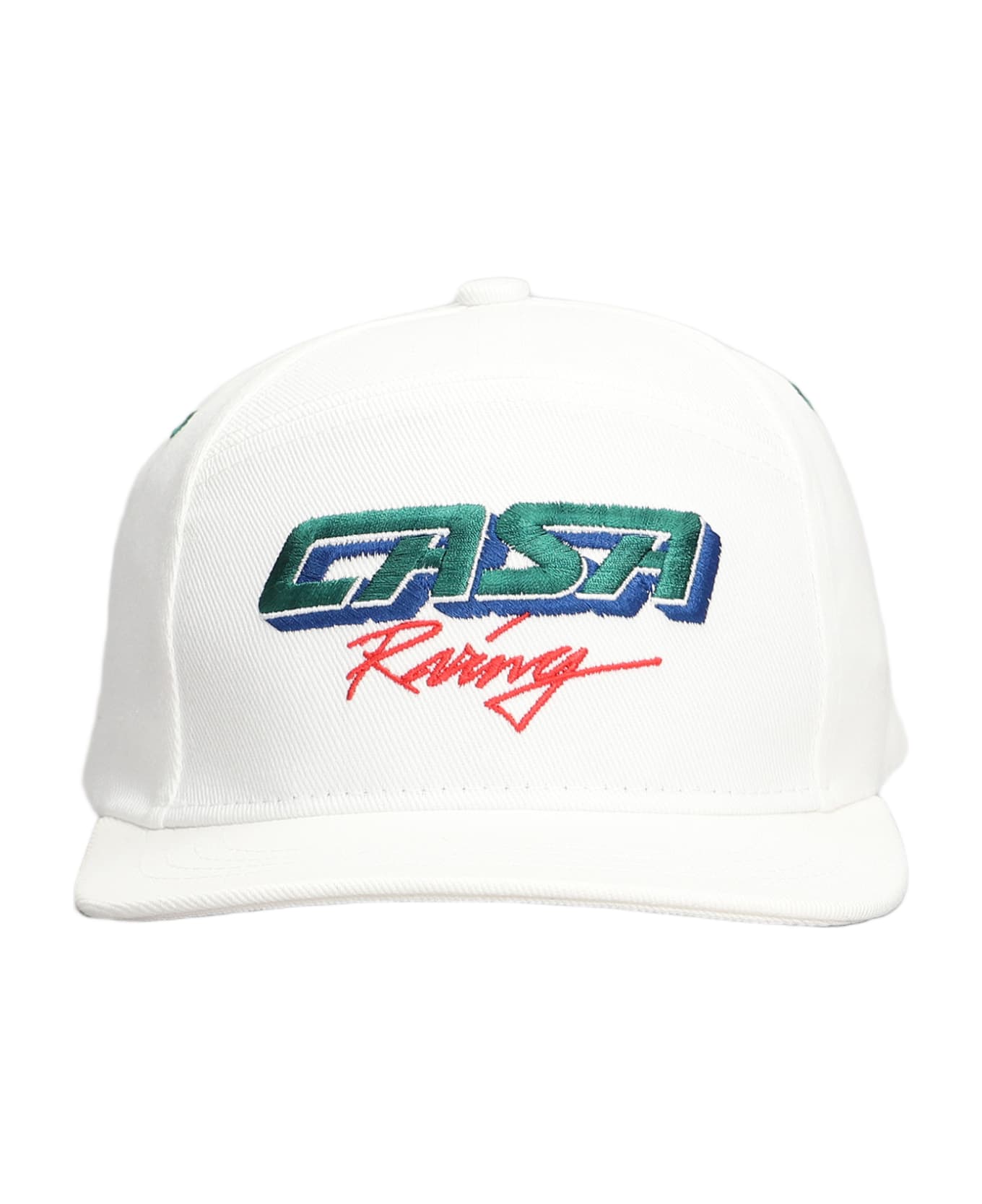 Casablanca Logo Embroidered Baseball Cap - white