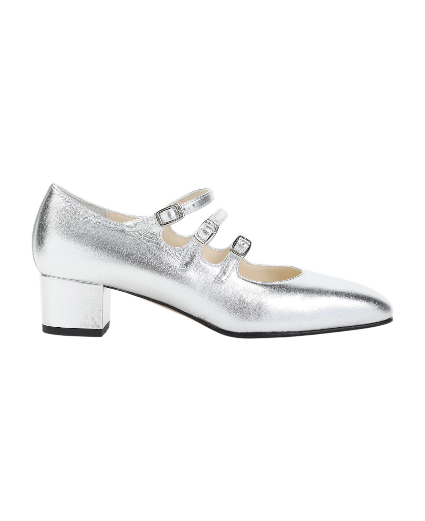 Carel Kina Patent Leather Mary Jane - Argent