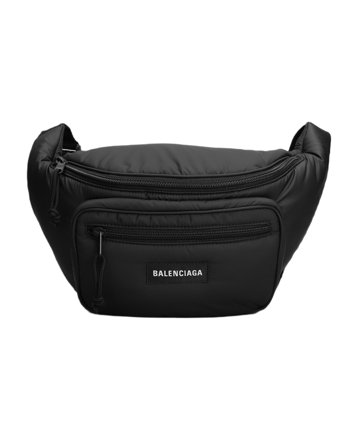 Balenciaga Pa Pu Waist Bag In Black Polyamide - black