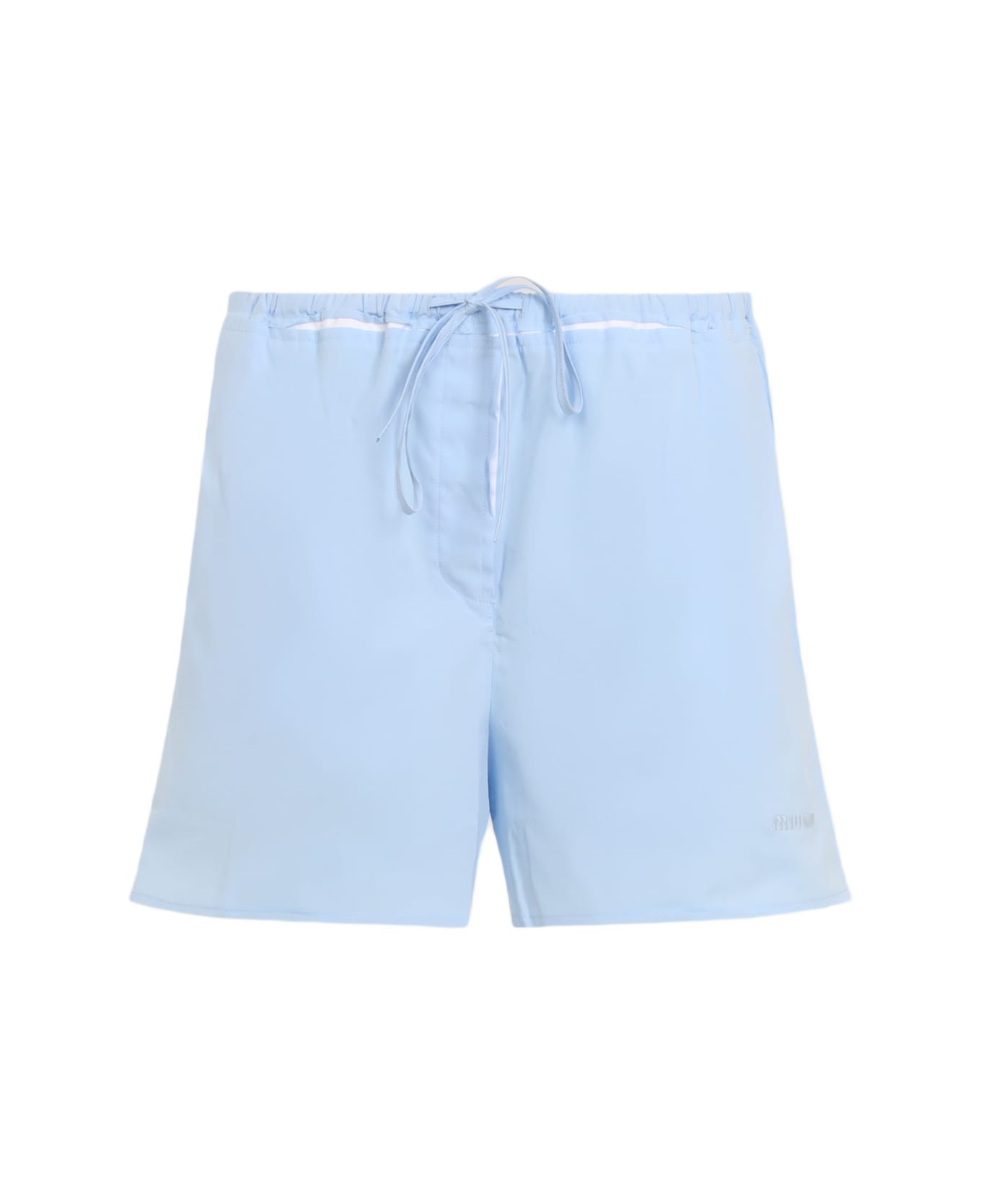 Miu Miu Cotton Shorts - Cielo