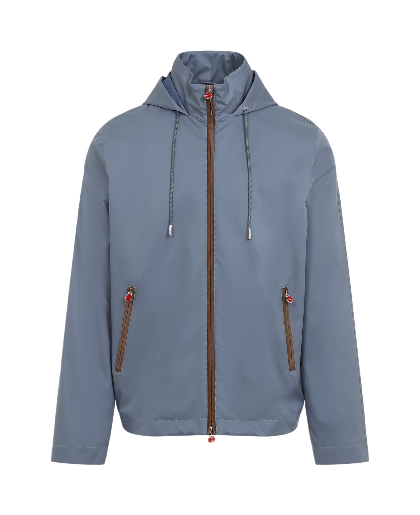 Kiton Polyester Bomber Jacket - Avio