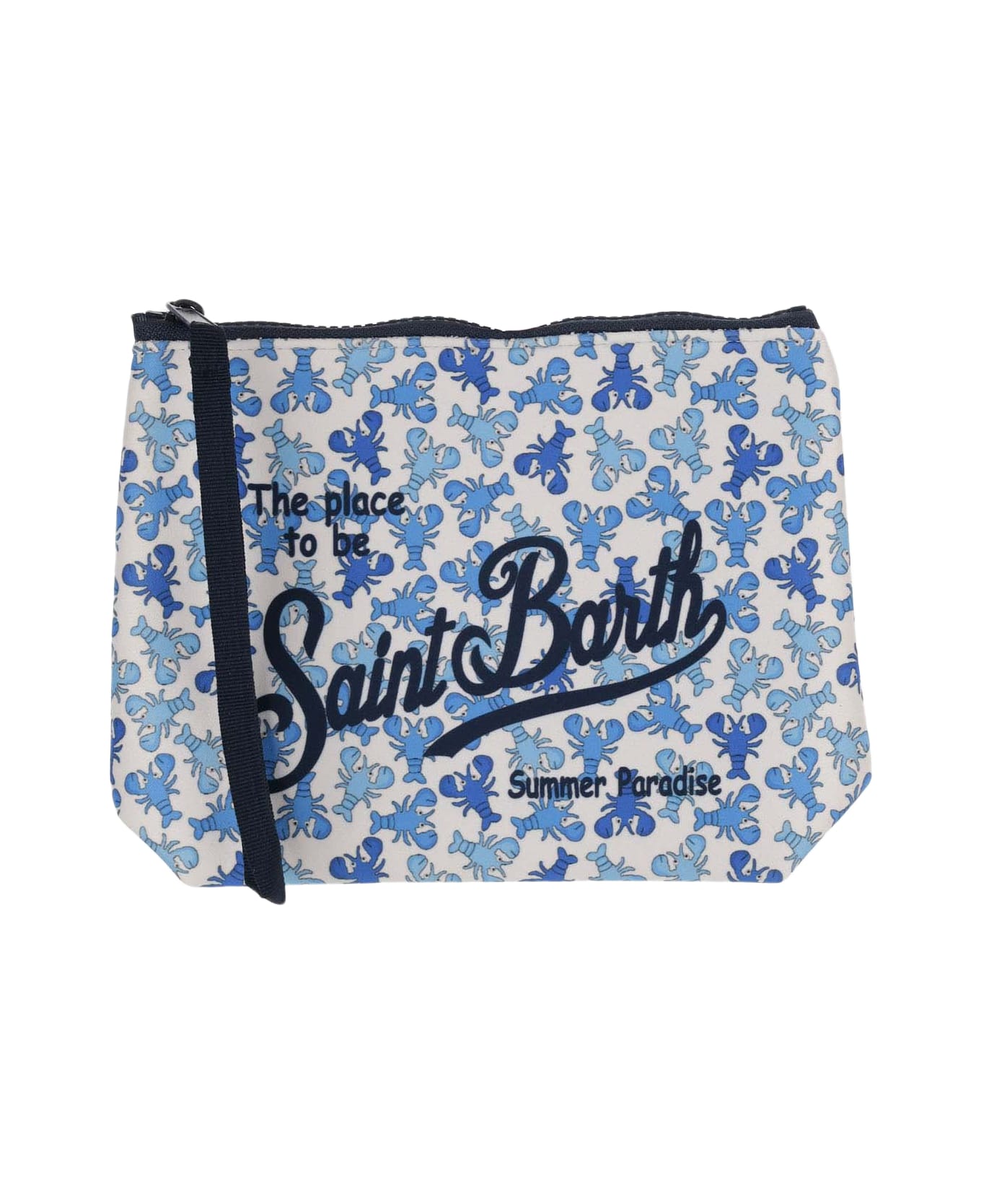 MC2 Saint Barth Scuba Clutch Bag With Graphic Print - Fantasia