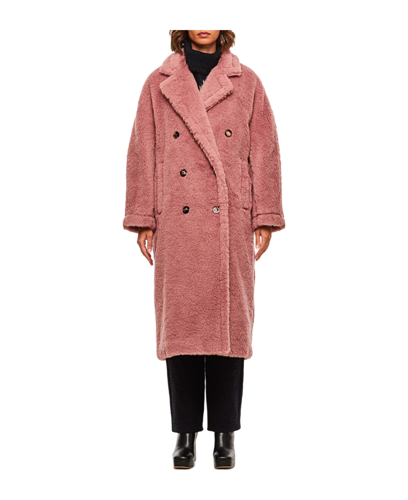 Max Mara Zitto Double-breasted Wool Coat - Antique Rose