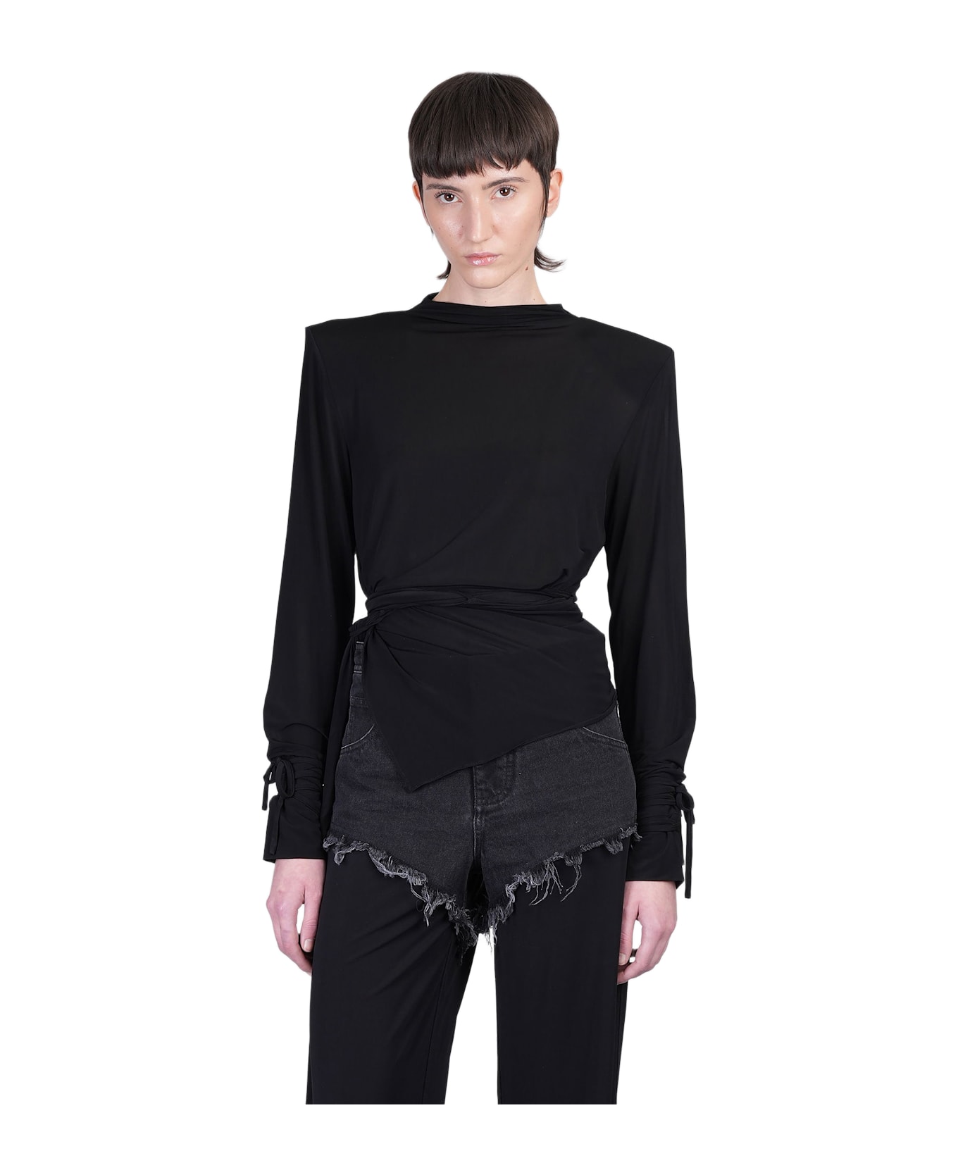 Christopher Esber Topwear In Black Viscose - black