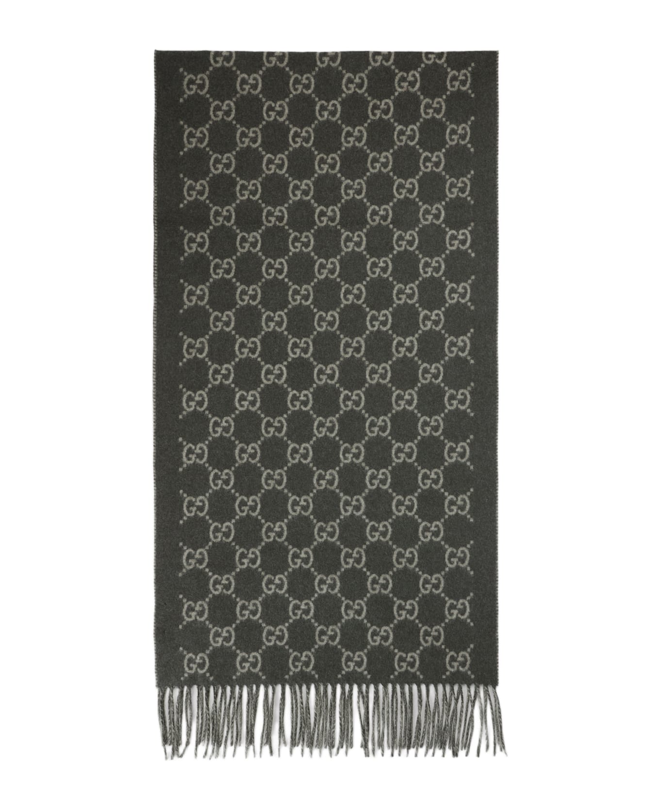 Gucci New Canvy Scarf - D Green Bott L Green