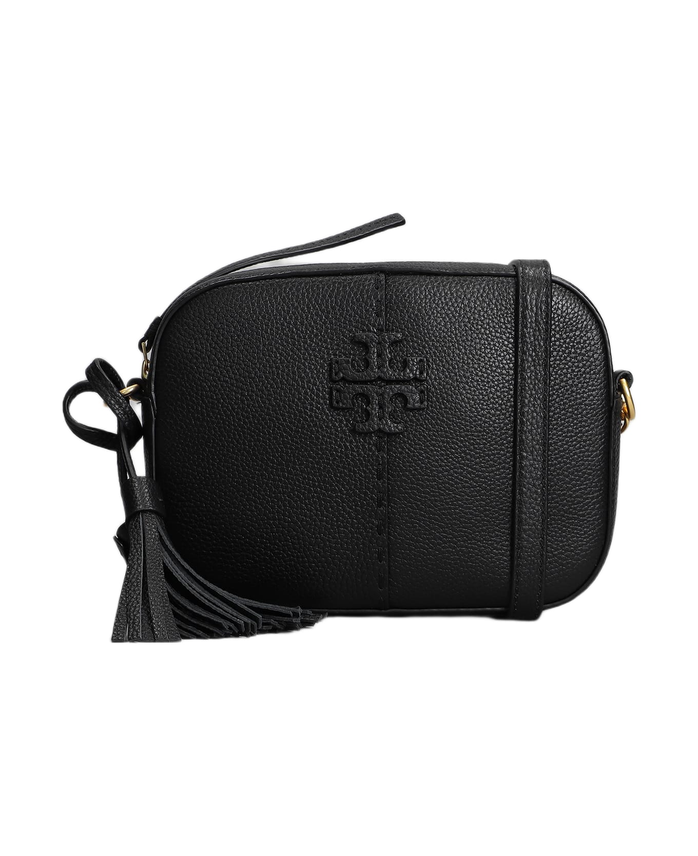 Tory Burch Shoulder Bag In Black Leather - black