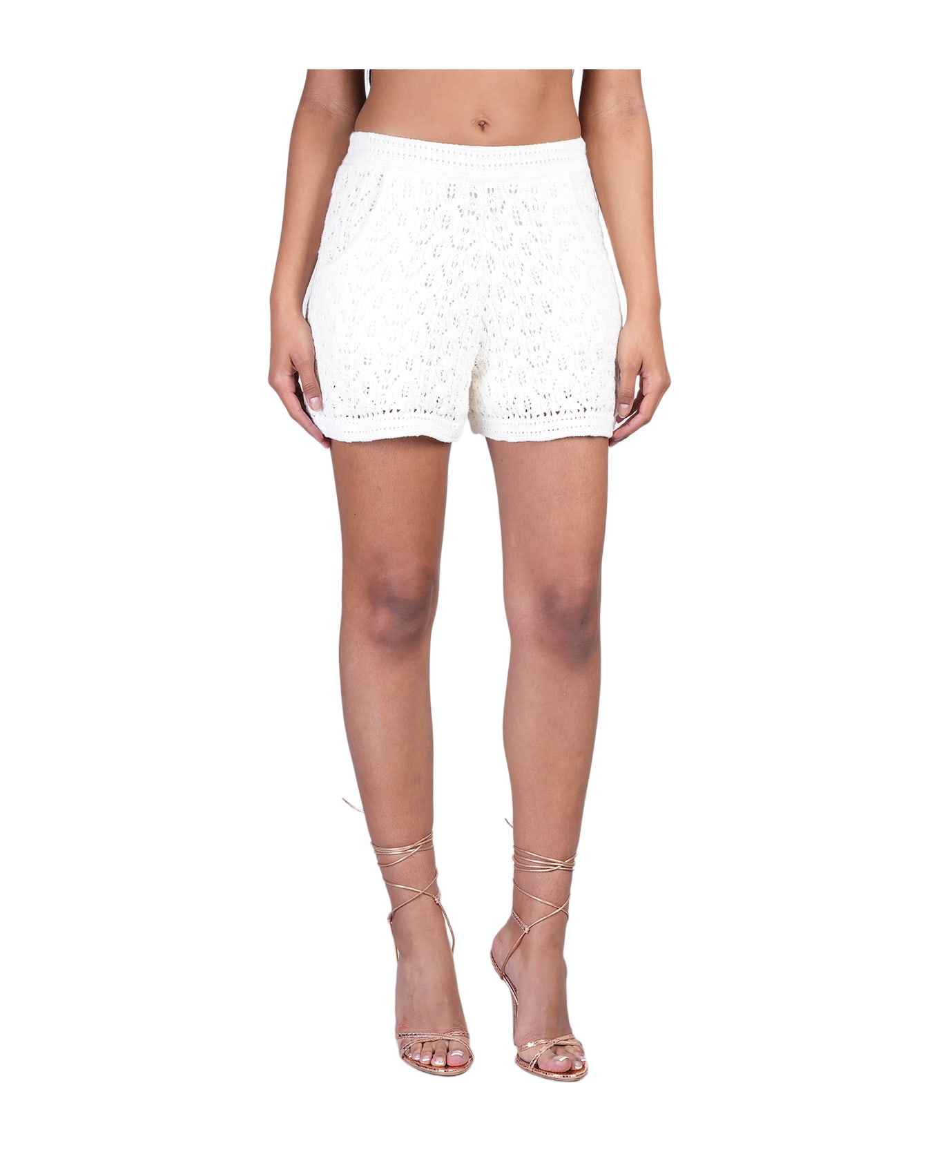 IRO Enaya Shorts In White Cotton - white