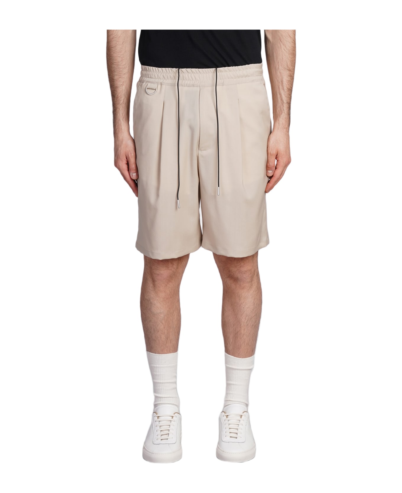 Low Brand Tokyo Shorts In Beige Wool - beige