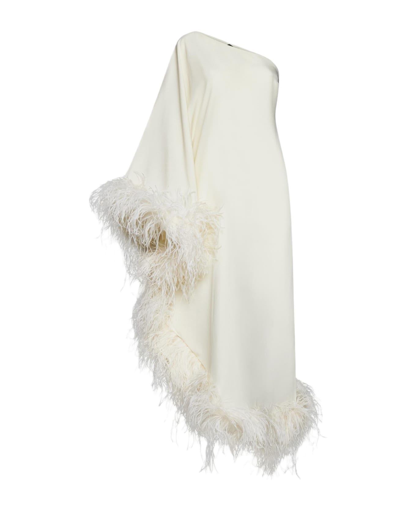 Taller Marmo Ubud Feathered Viscose-blend Long Dress - White ワンピース＆ドレス