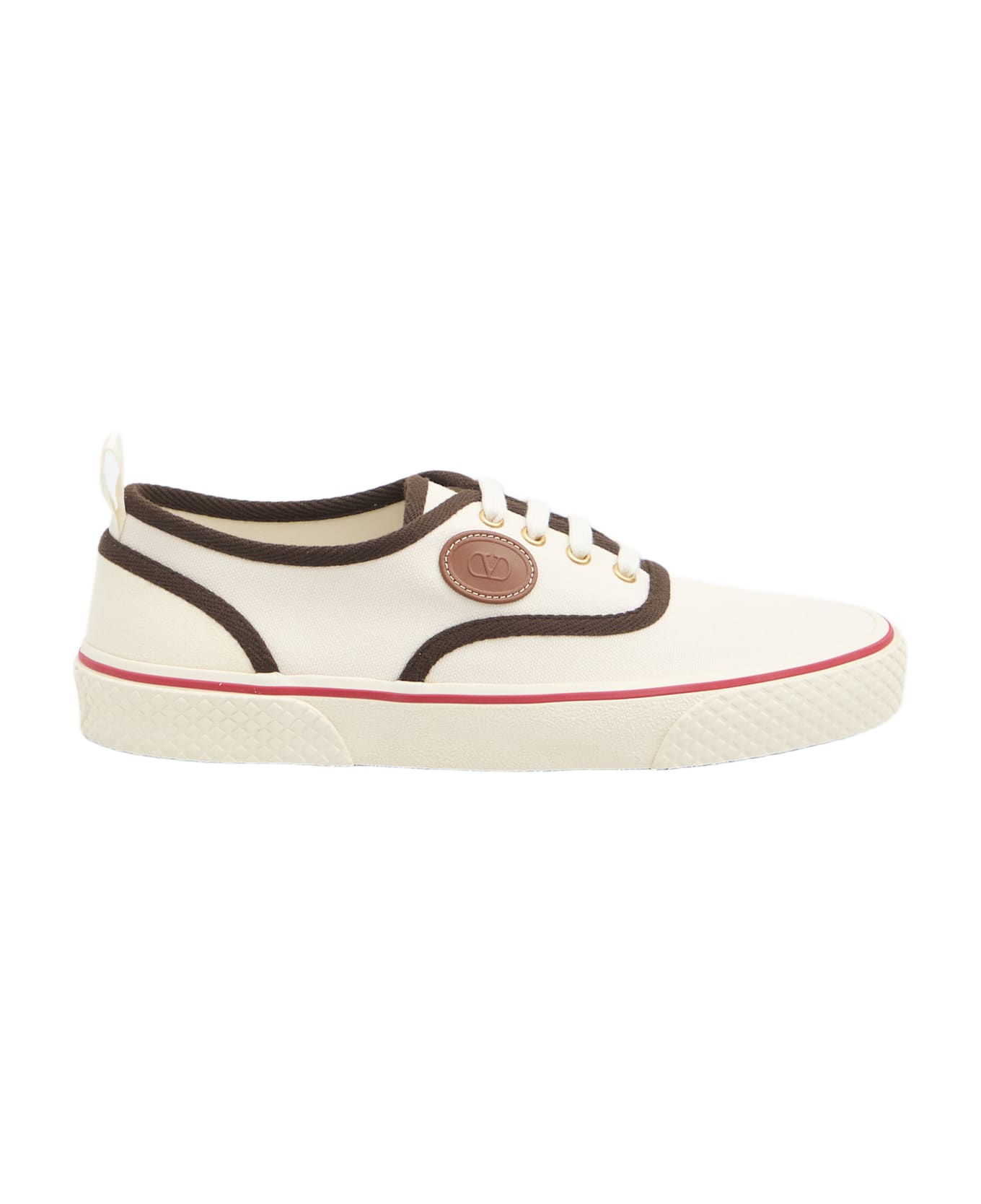 【関税込み】Valentino Garavani 'Nojoke' sneakers Nojoke canvas sneakers in white - Valentino Garavani | Mytheresa