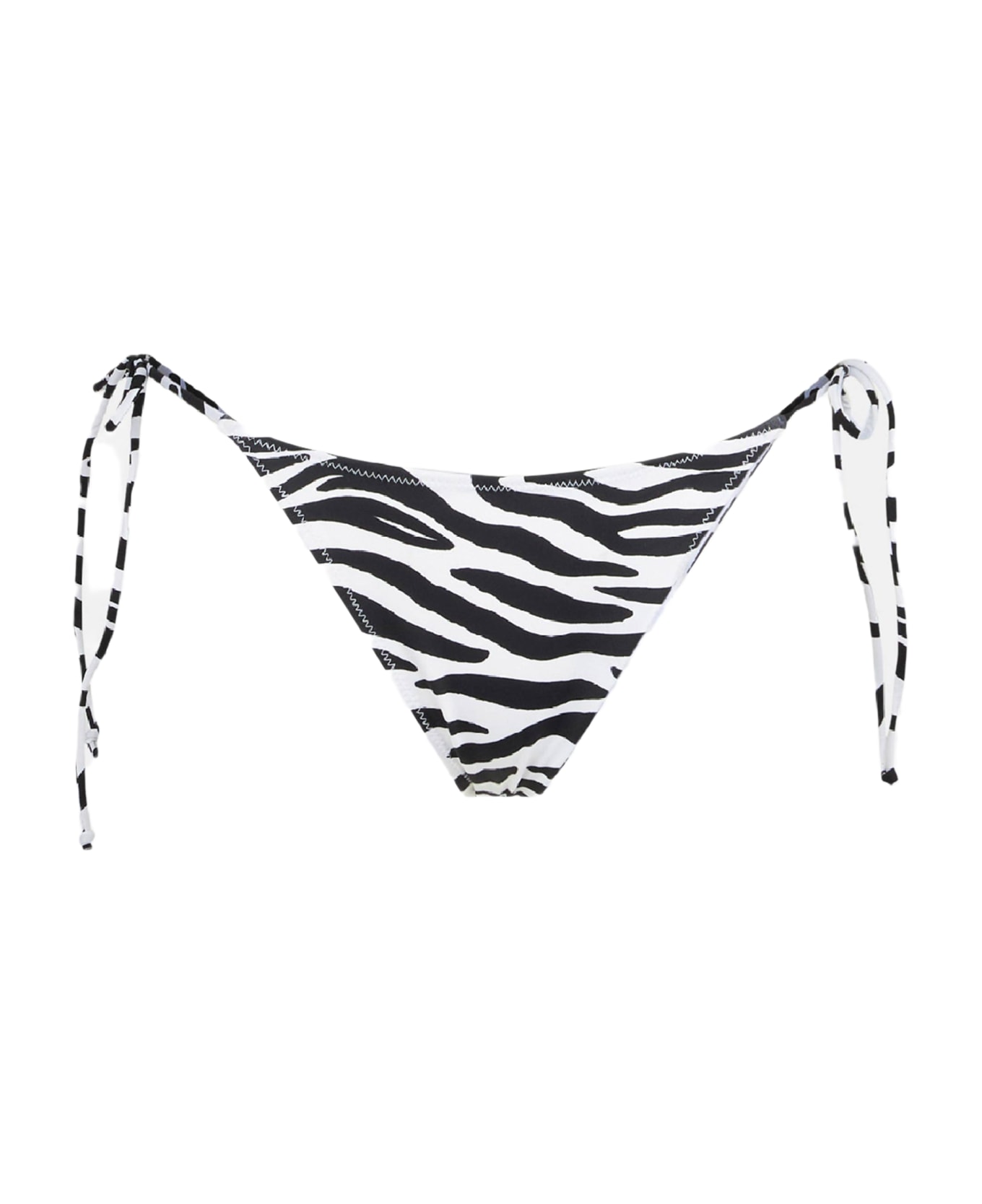 MC2 Saint Barth Woman Zebra Print With Side Laces - WHITE