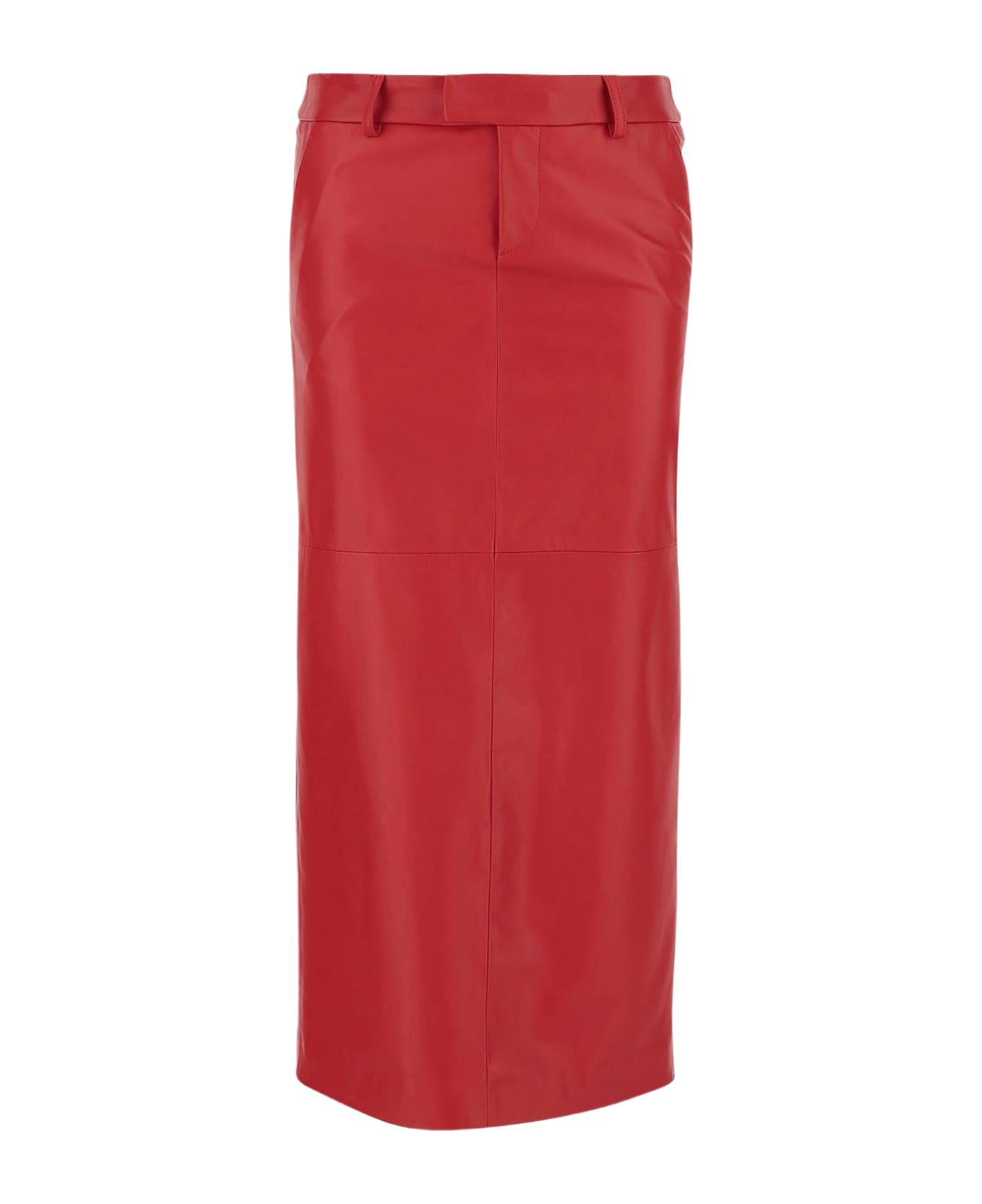 Armarium Leather Loren Skirt - Red