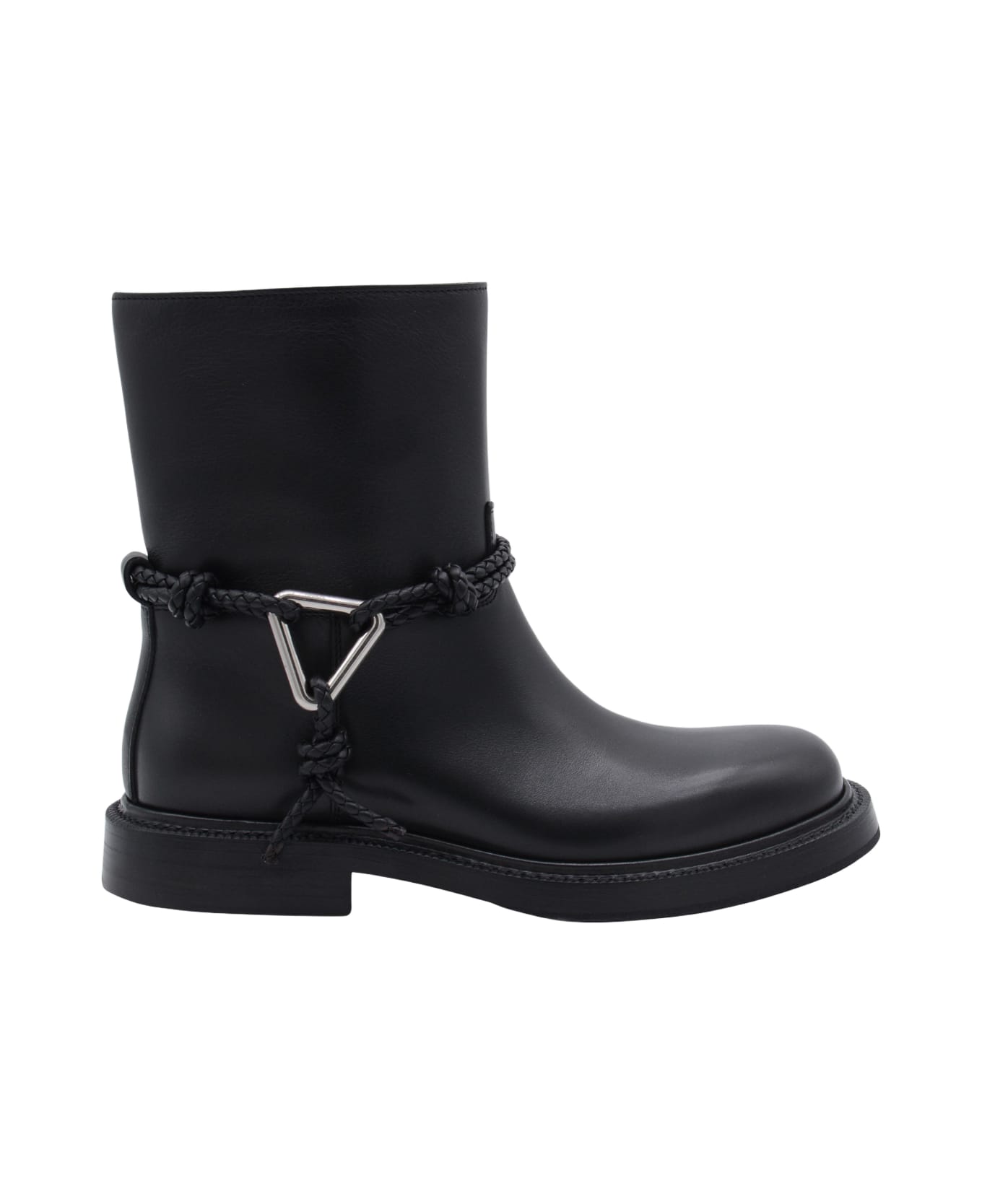 Bottega Veneta Black Leather Boots - BLACK