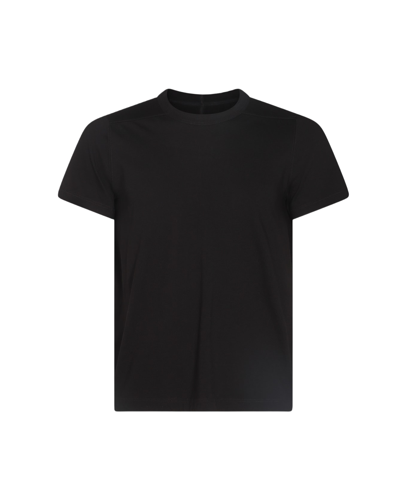 Rick Owens Black Cotton T-shirt - Black