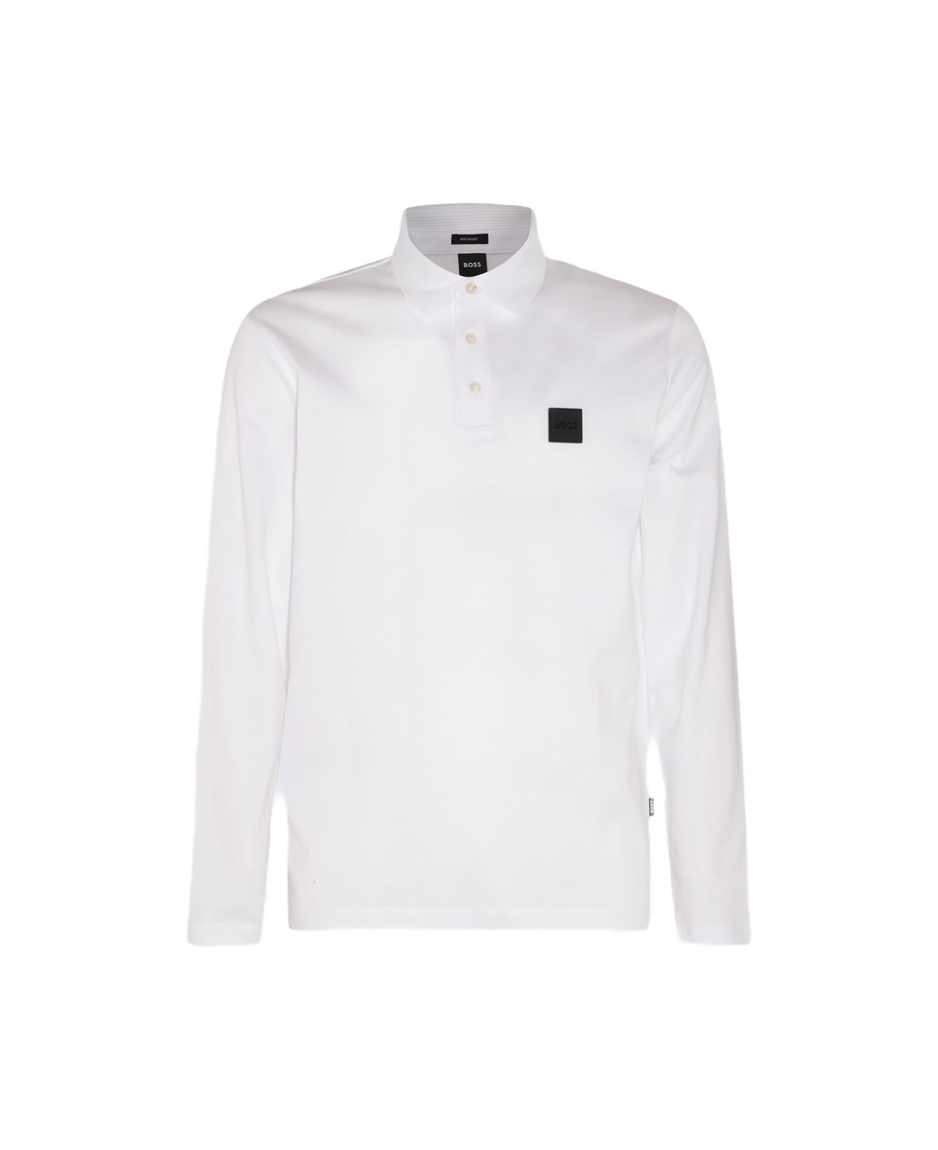 Hugo Boss White Cotton Polo Shirt - White
