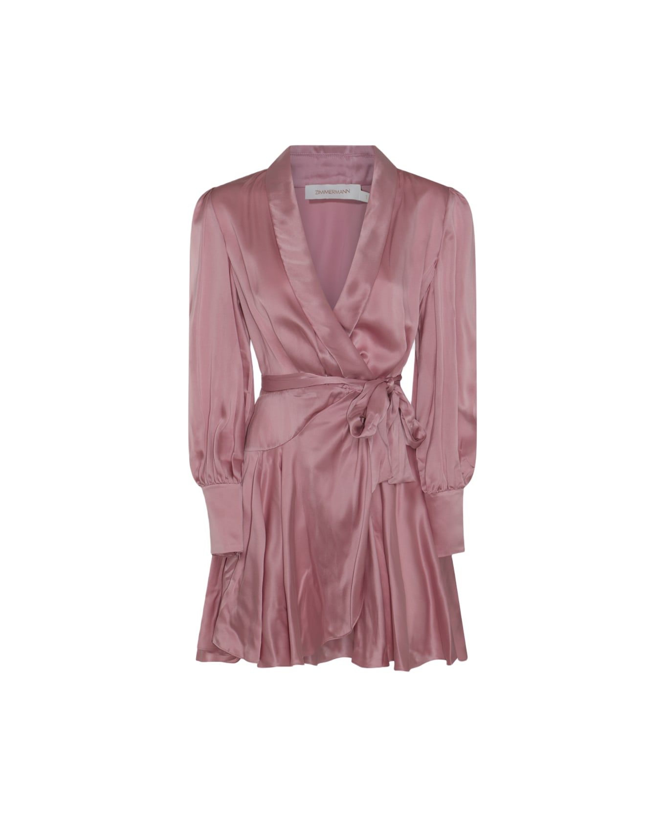 Zimmermann Pink Silk Dress - Pink
