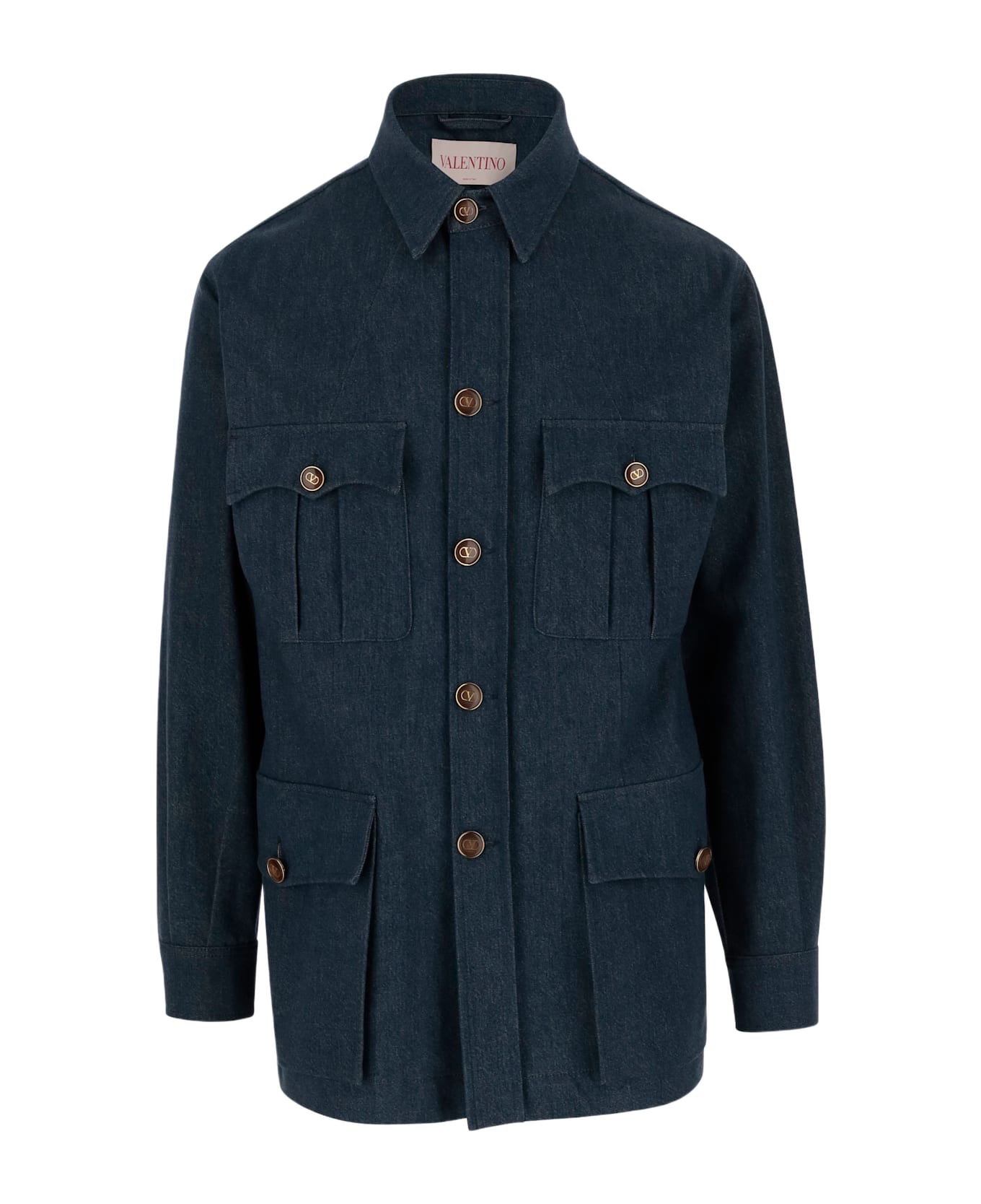 Valentino Cotton Denim Jacket - Denim