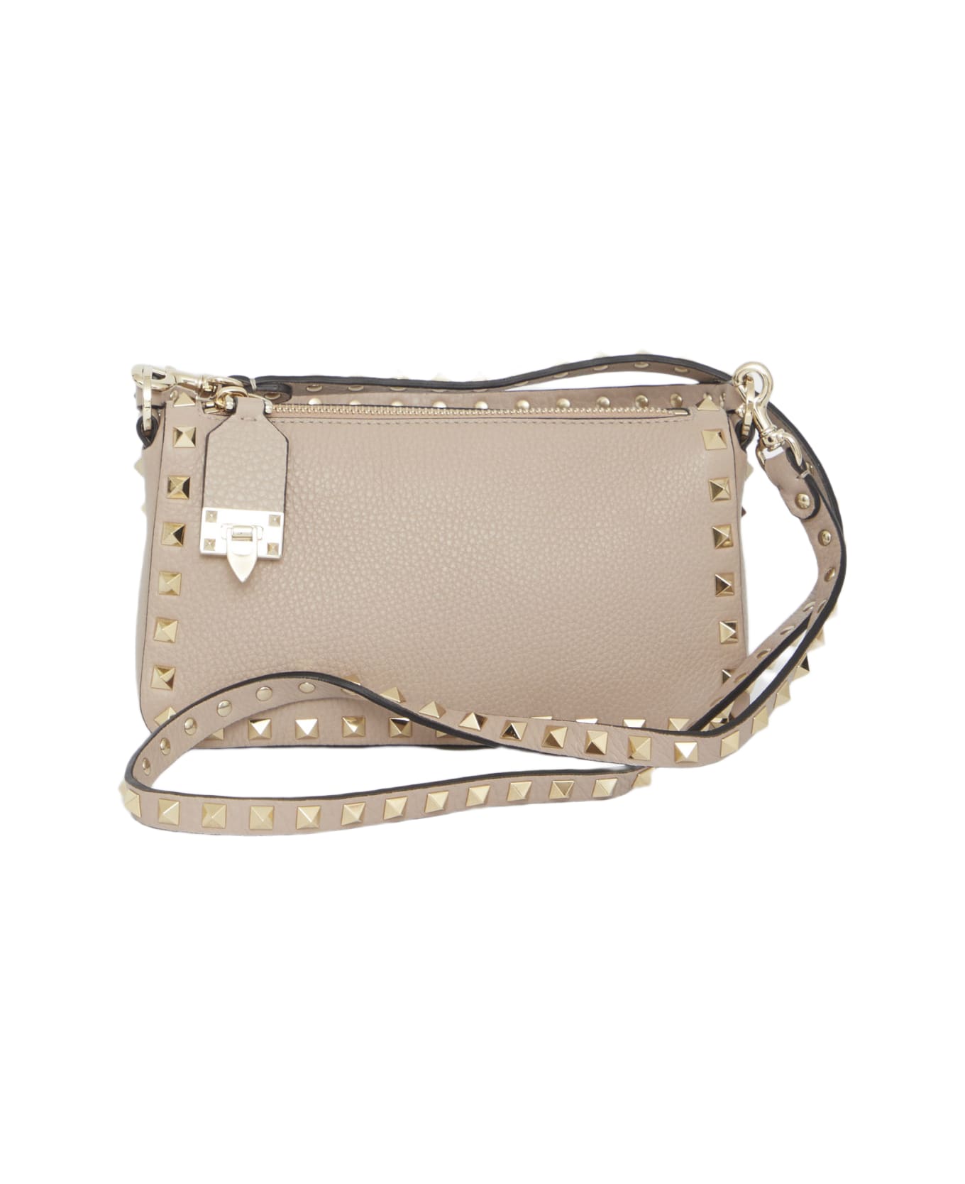 Valentino Garavani Rockstud Small Shoulder Bag - Powder