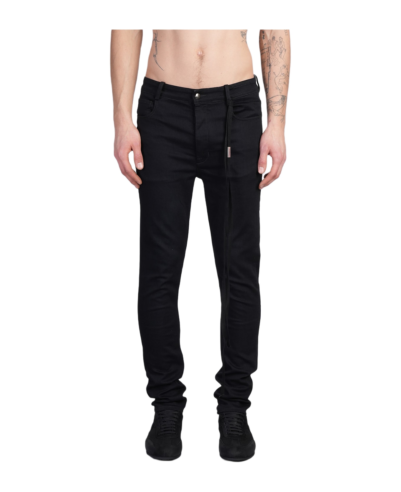 Ann Demeulemeester Wout Jeans In Black Denim - black
