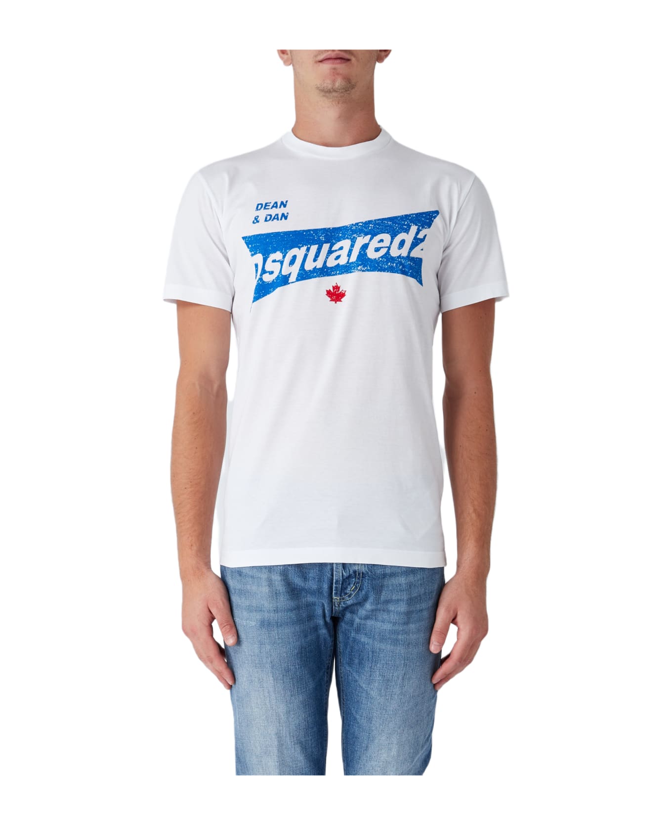 Dsquared2 T-shirt With Graphic Print - BIANCO シャツ
