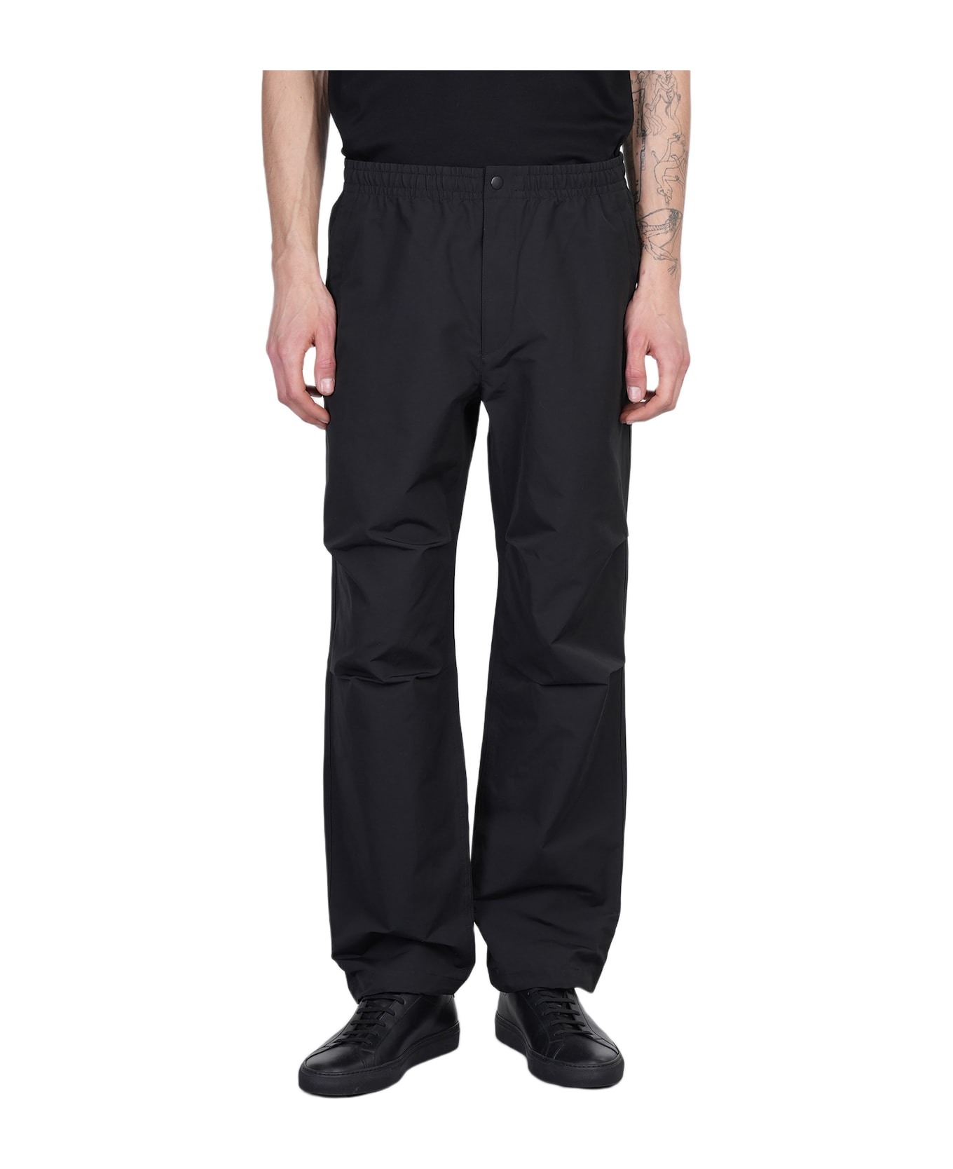 Theory Pants In Black Cotton - black