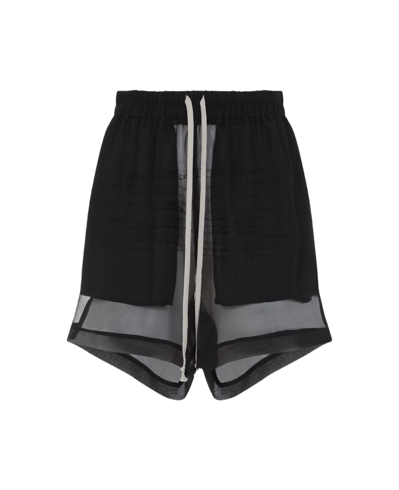 Rick Owens Silk Shorts - Black