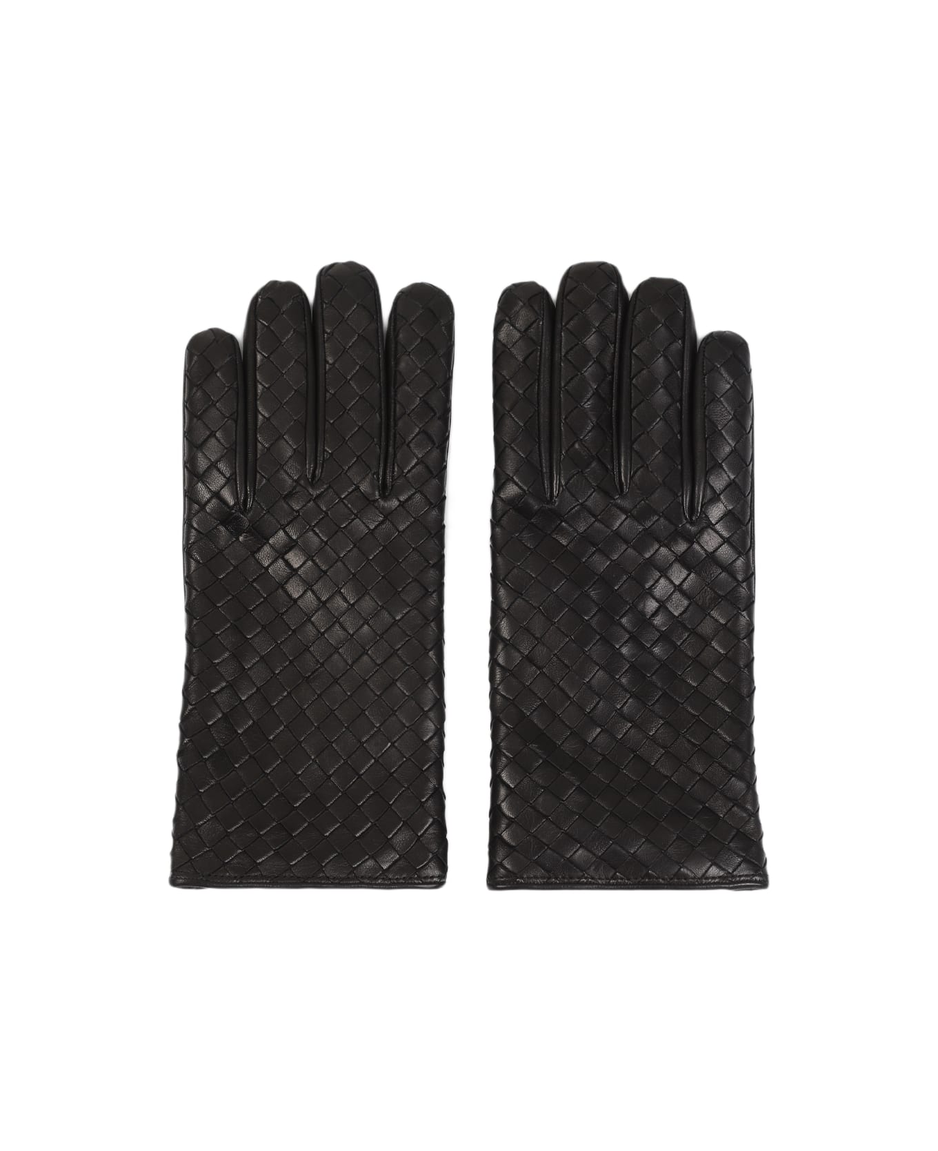 Bottega Veneta Intreccio Gloves - Black