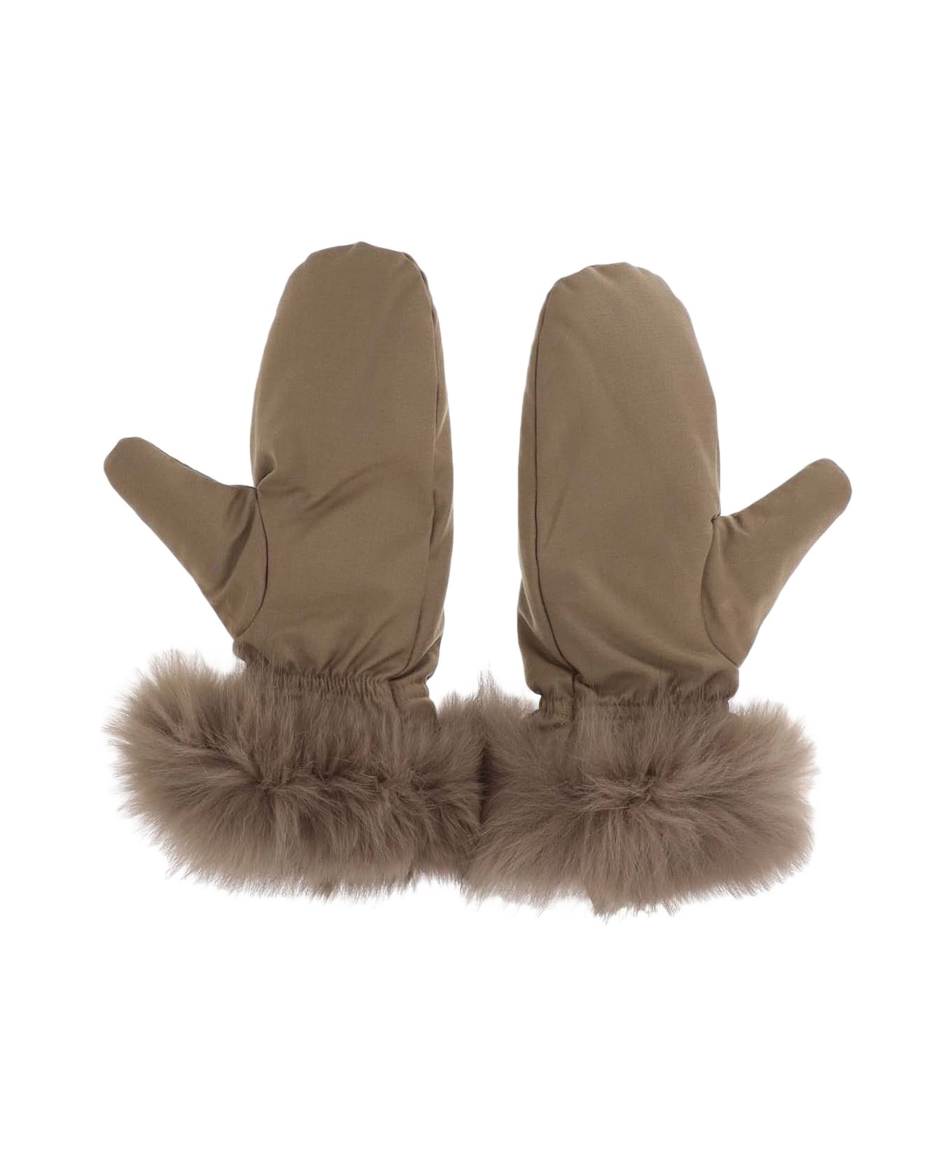 Yves Salomon 95% Lana Vergine 5% Seta. 100% Pelliccia Di Volpe - Beige