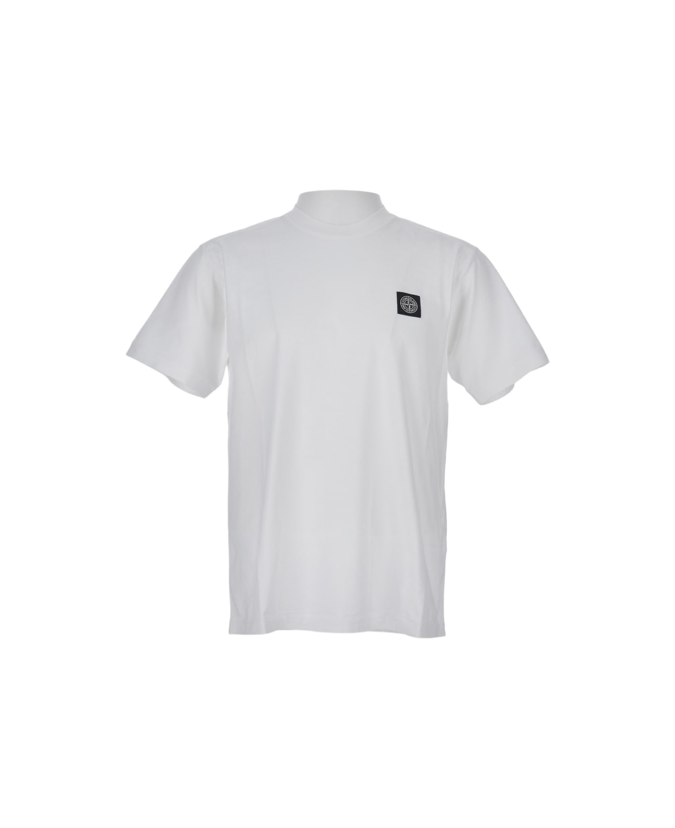 Stone Island T-shirt Logo - White