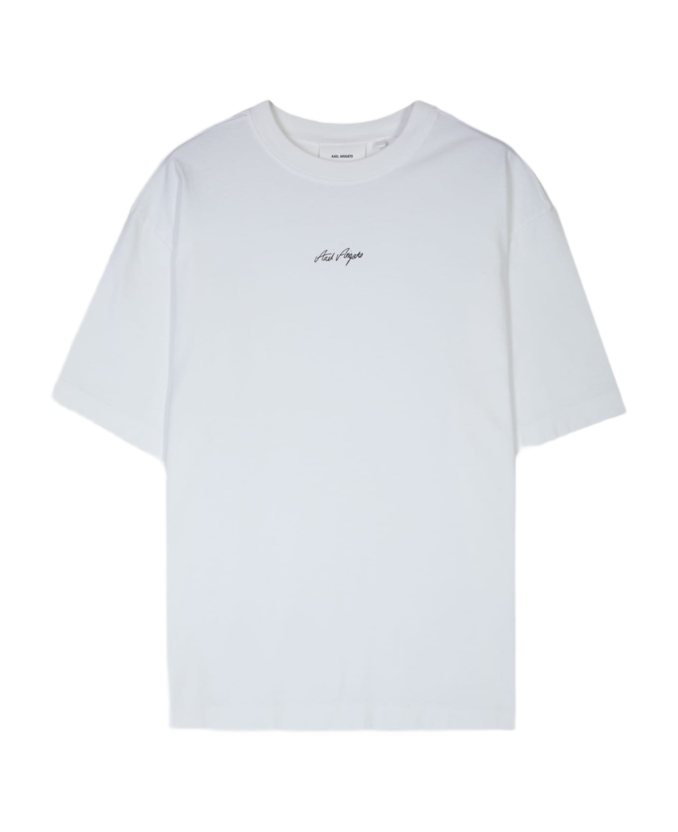 Axel Arigato Sketch T-shirt White Cotton T-shirt With Italic Logo Print - Essential T-shirt - White