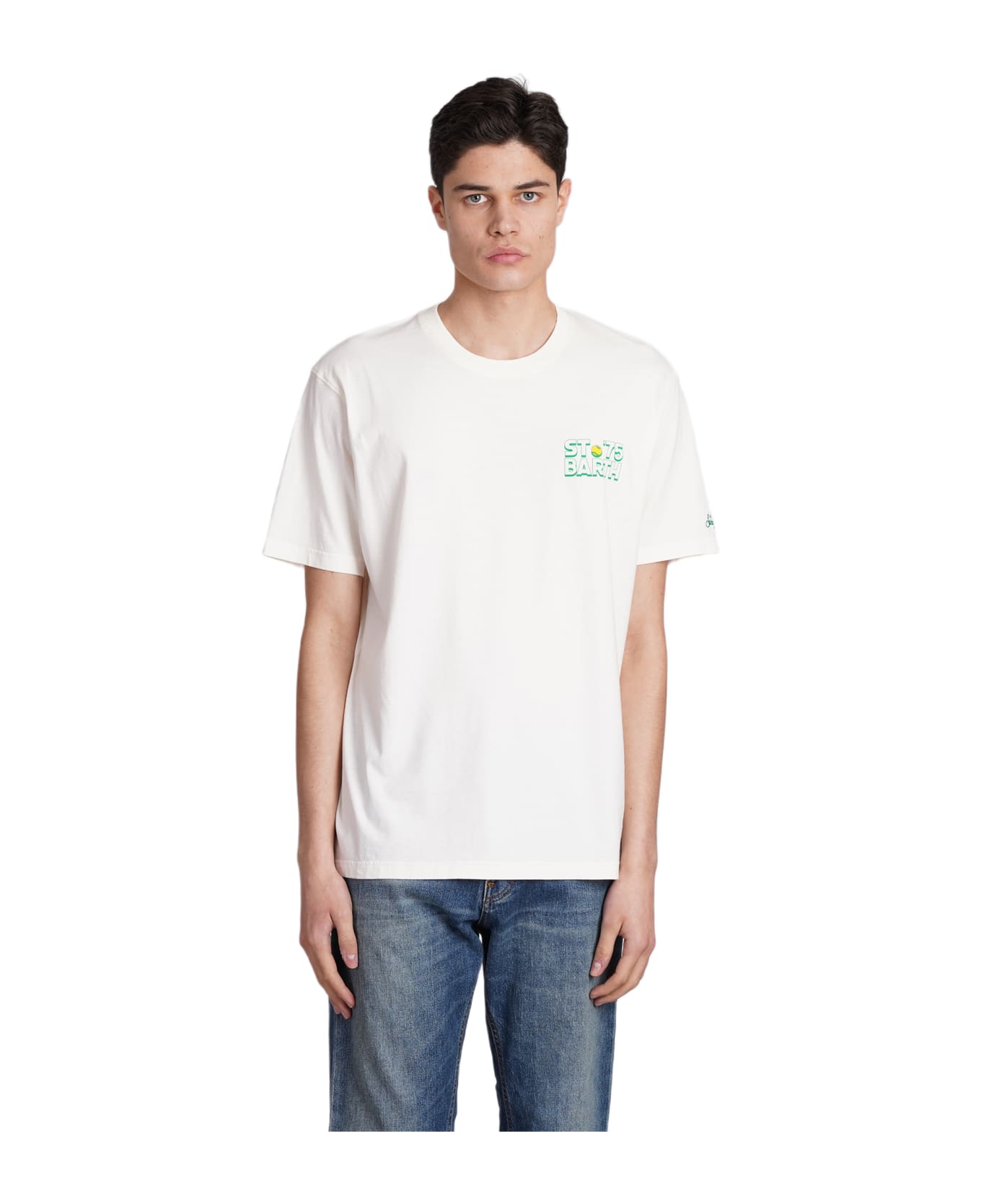MC2 Saint Barth Tshirt Man T-shirt In Beige Cotton - beige