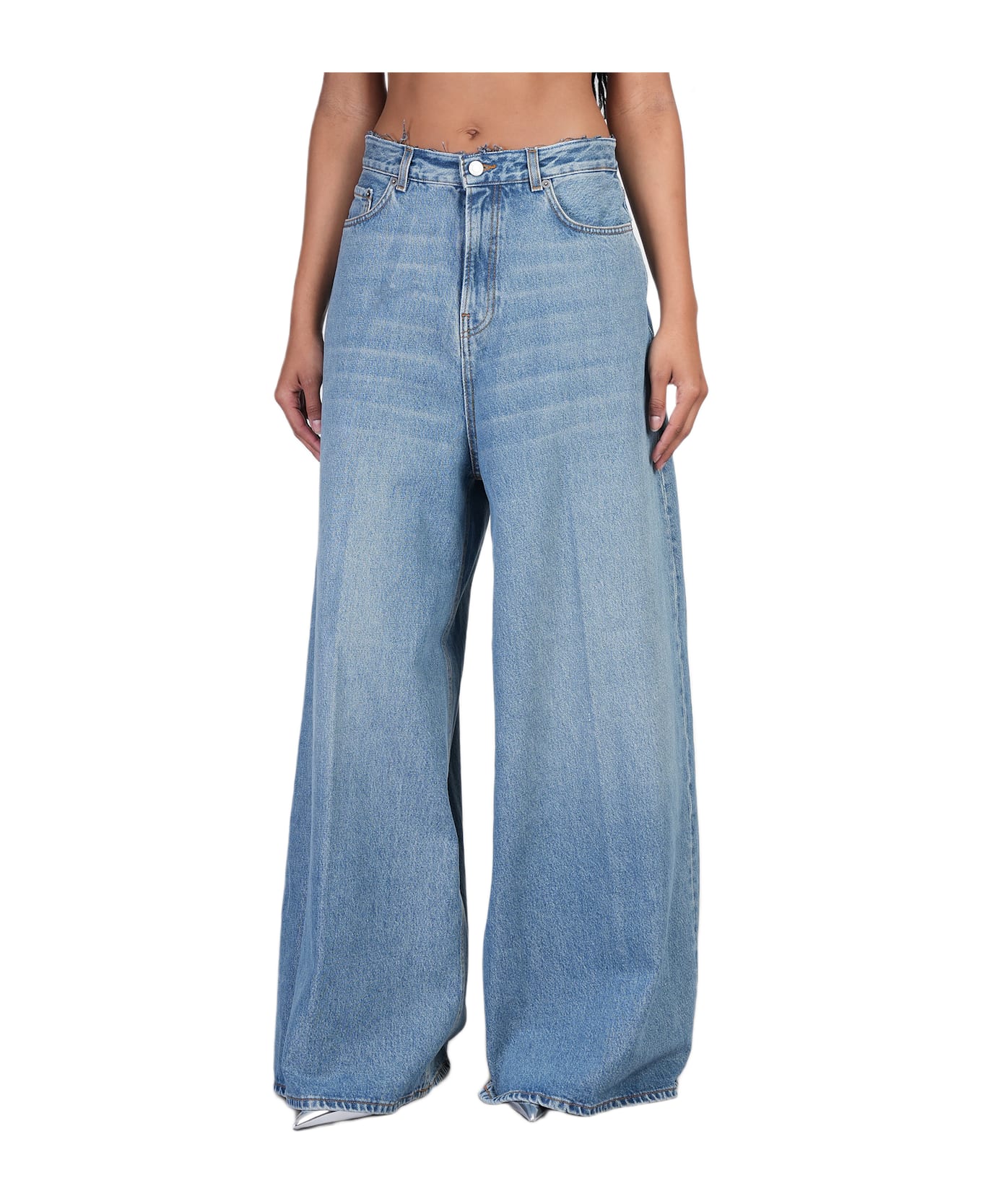 Haikure Big Bethany Jeans In Blue Cotton - blue