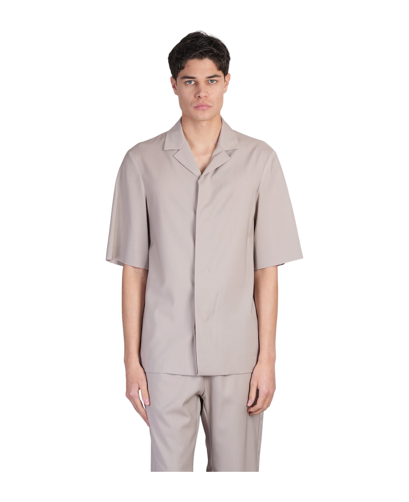 Barena Atila Shirt In Beige Wool - beige