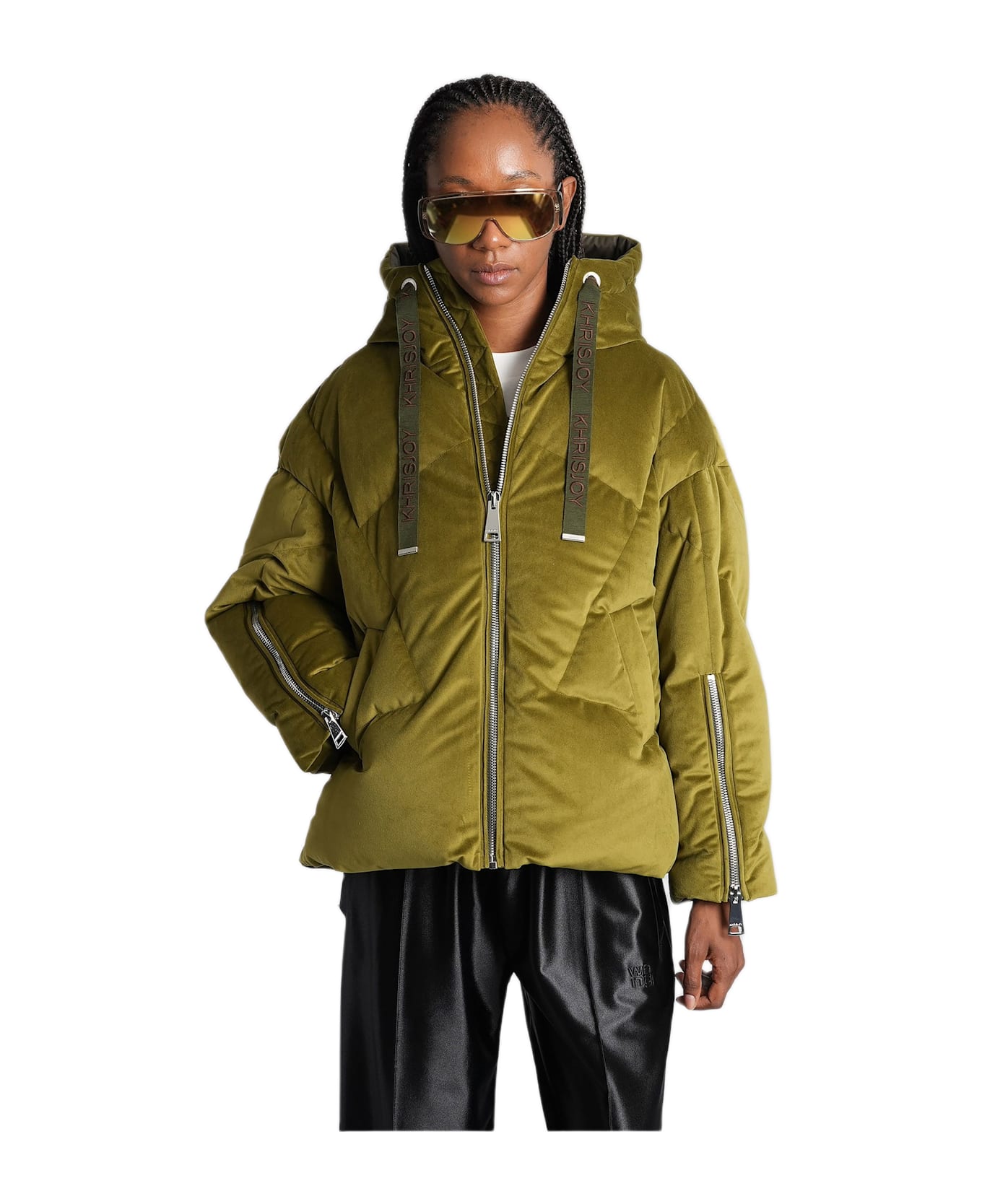 Khrisjoy Puffer In Green Polyamide - green