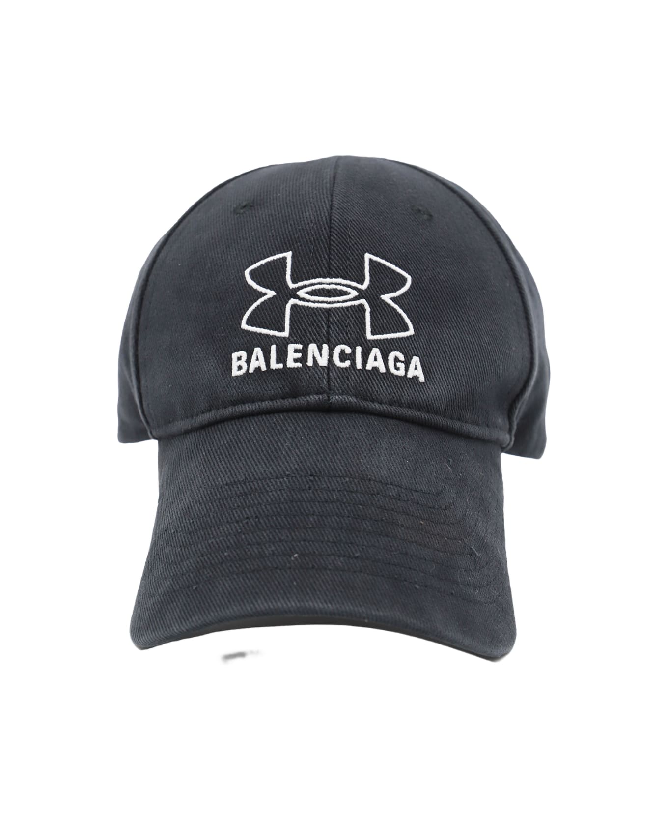 Balenciaga Black Cotton Hat - Black