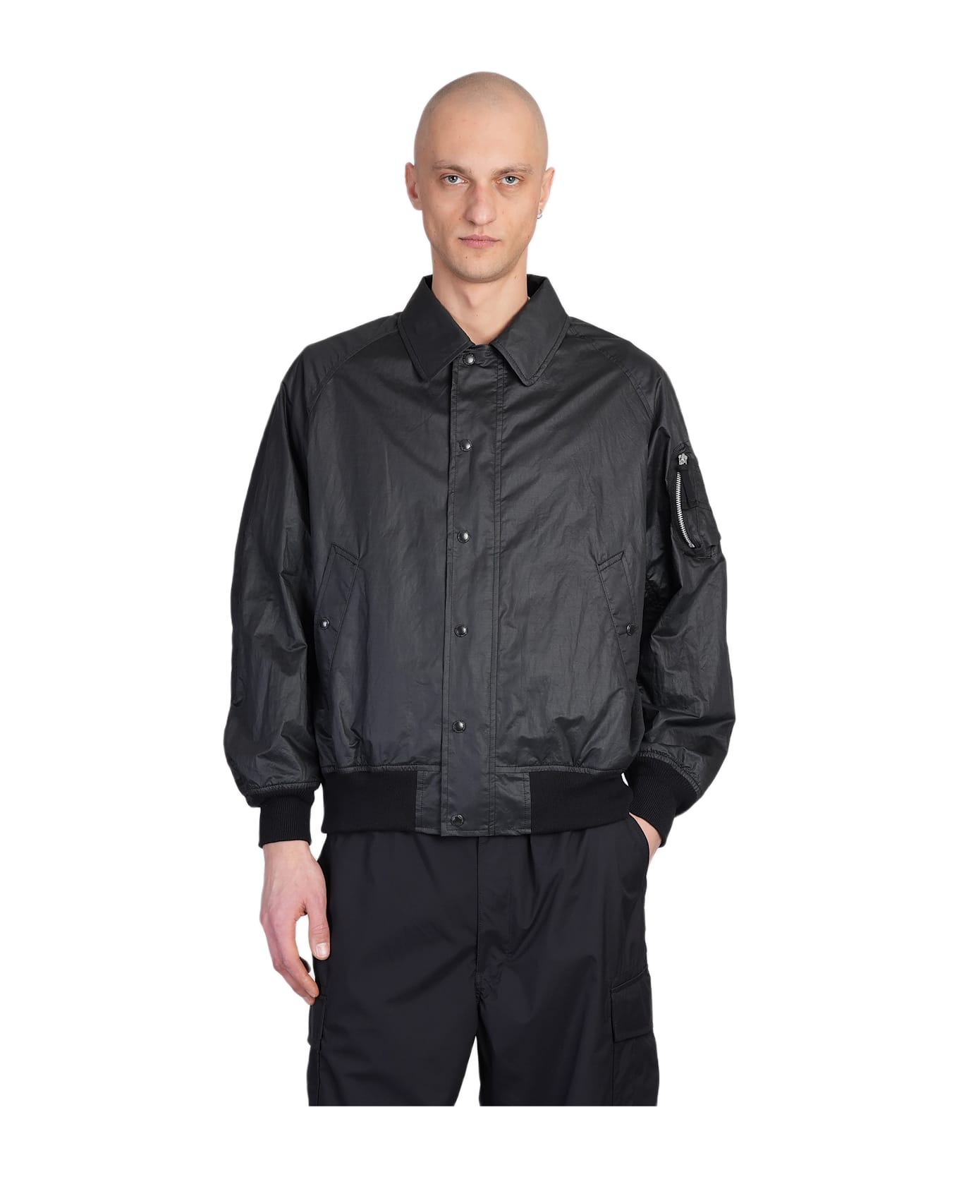 Comme des Garçons Homme Casual Jacket In Black Cotton - black