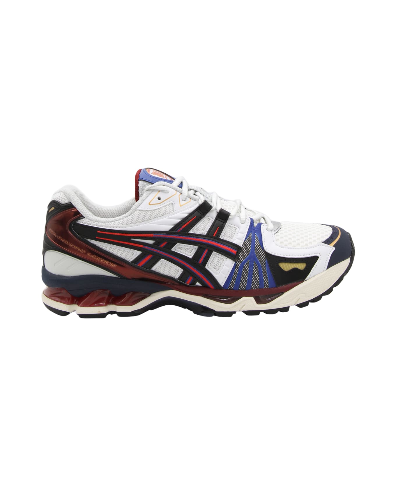 Asics White And Red Tech Gel Kayano Legacy Sneakers - White red