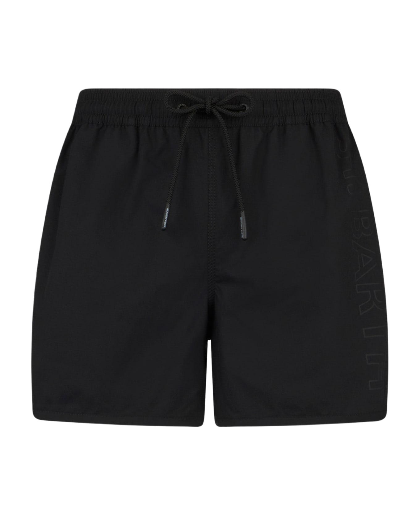 MC2 Saint Barth Man Swim Shorts With Side Logo And Contrast - BLACK スイムトランクス
