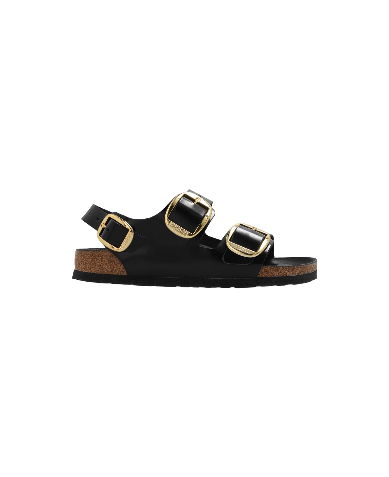 Birkenstock 'milano Big Buckle' Sandals - NERO