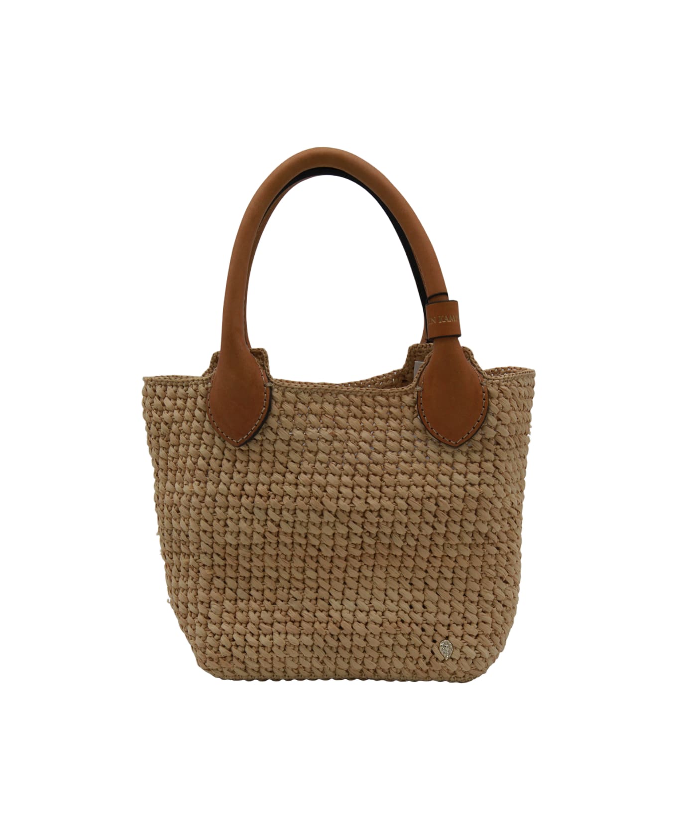 Helen Kaminski Beige Raffia Satchel