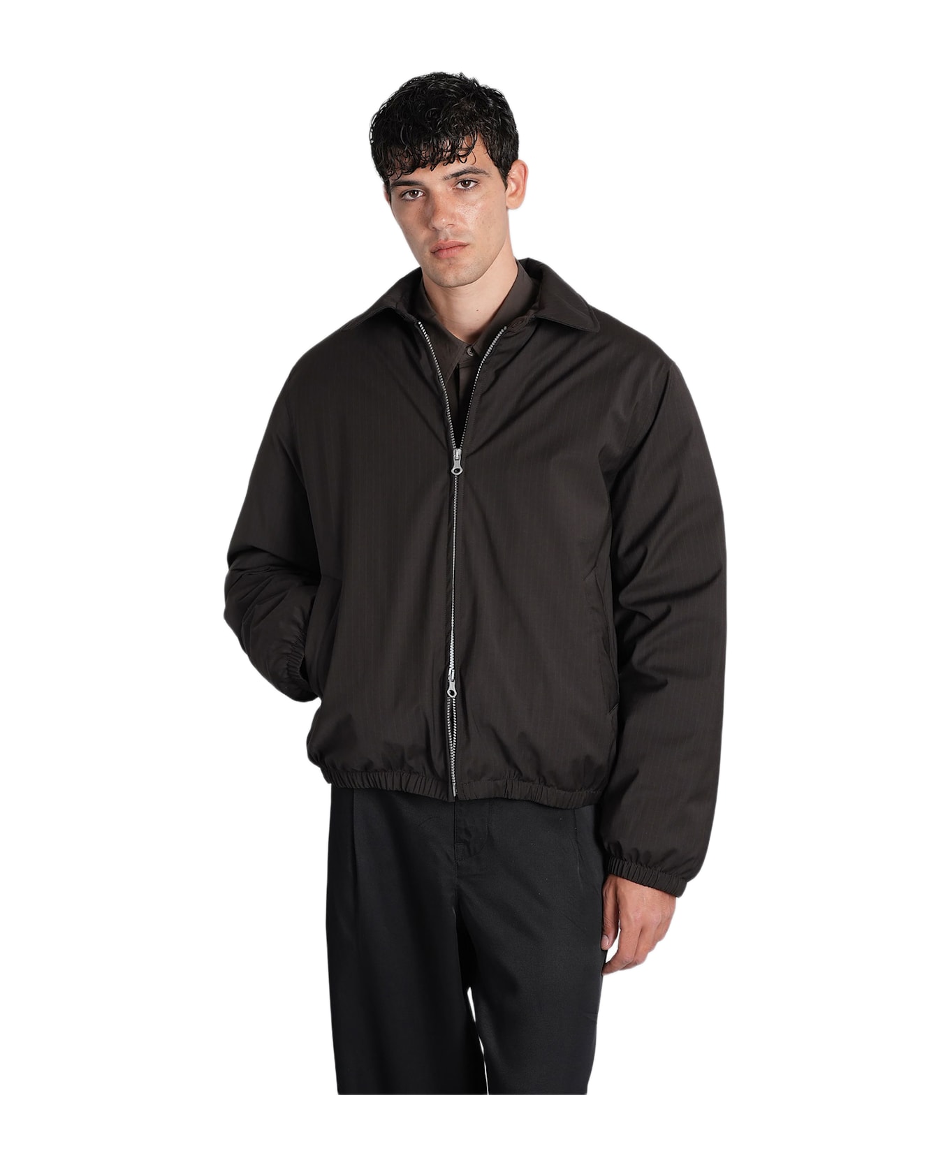 Our Legacy Puffer In Brown Polyester - brown