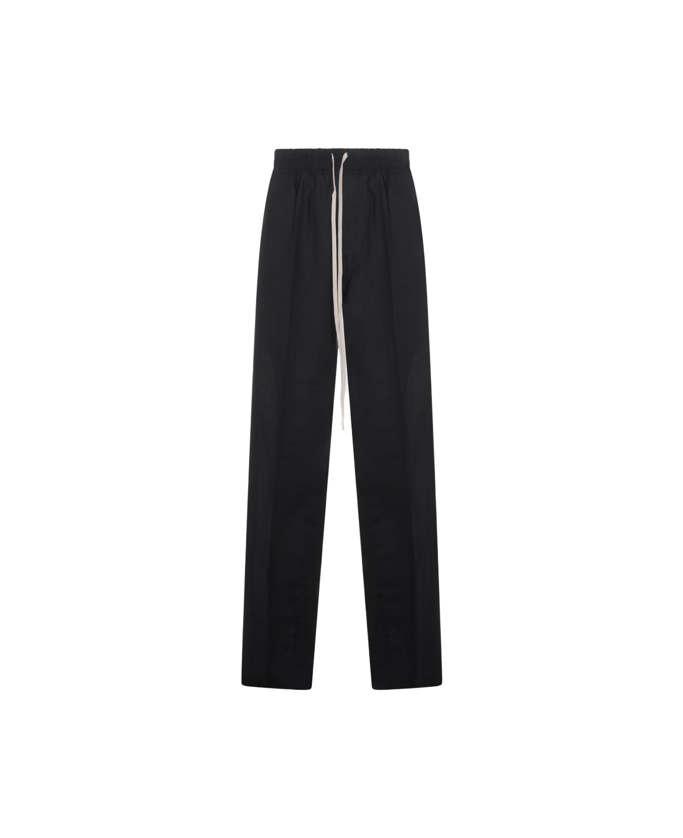 Rick Owens Black Cashmere Pants - Black
