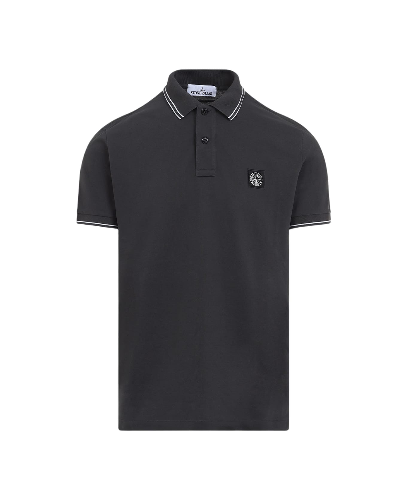 Stone Island Short Sleeves Polo - Charcoal