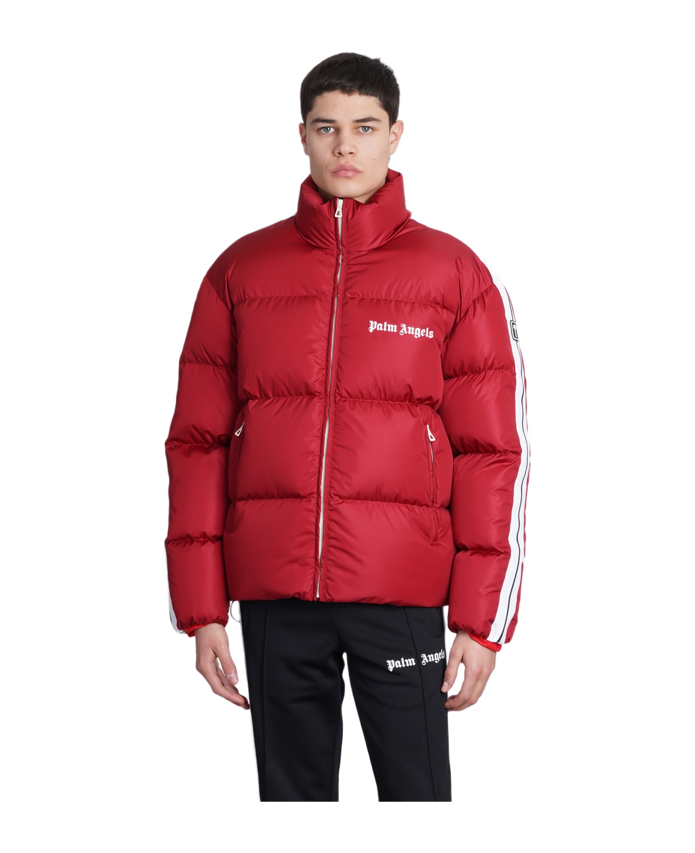 Palm Angels Puffer In Red Polyamide - red