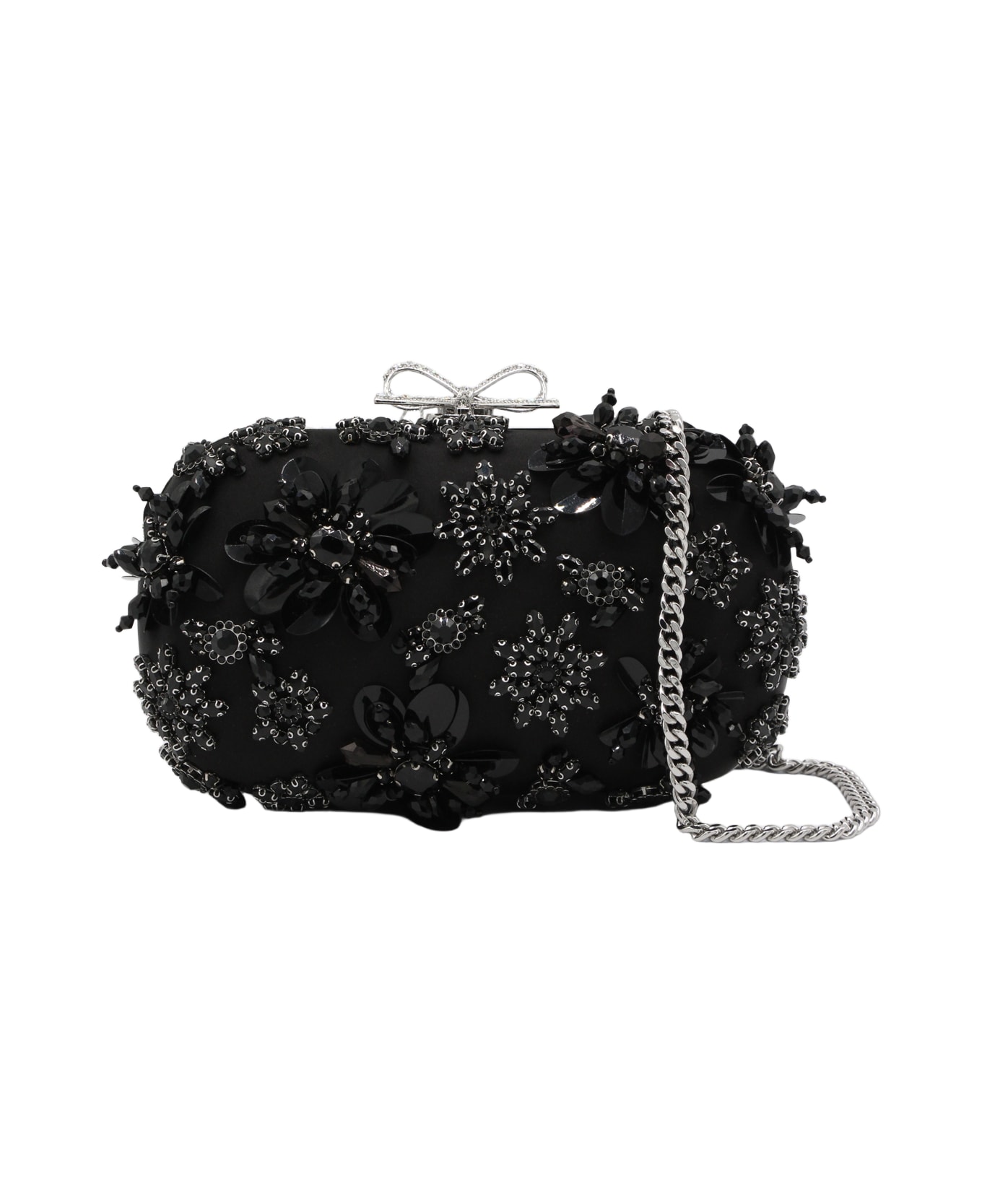 self-portrait Black Clutch - Black