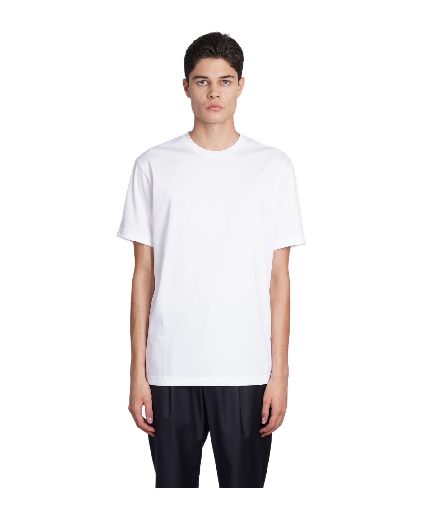 Giorgio Armani T-shirt In White Cotton - white
