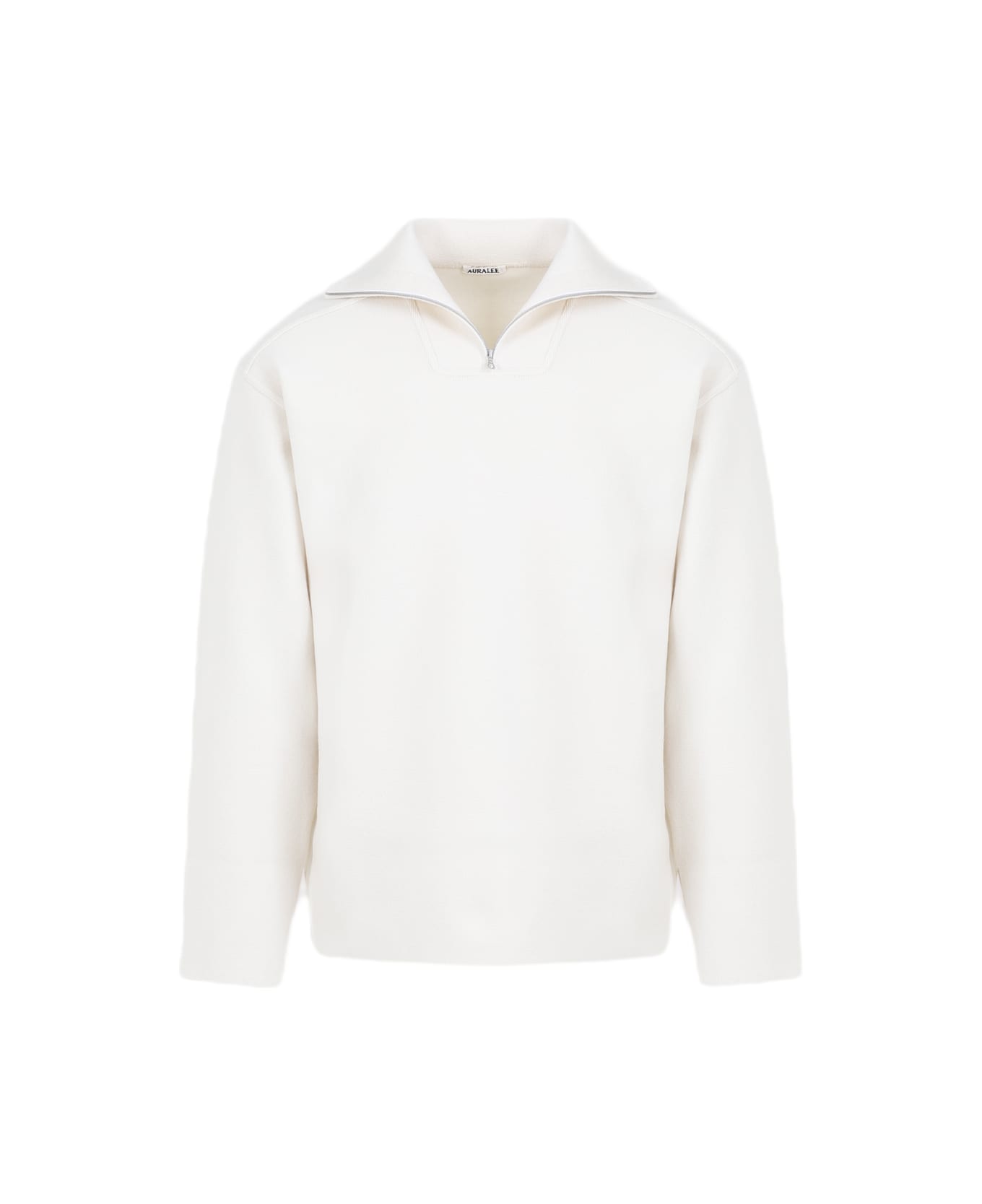 Auralee Heavy Milano Pullover - Ivory White