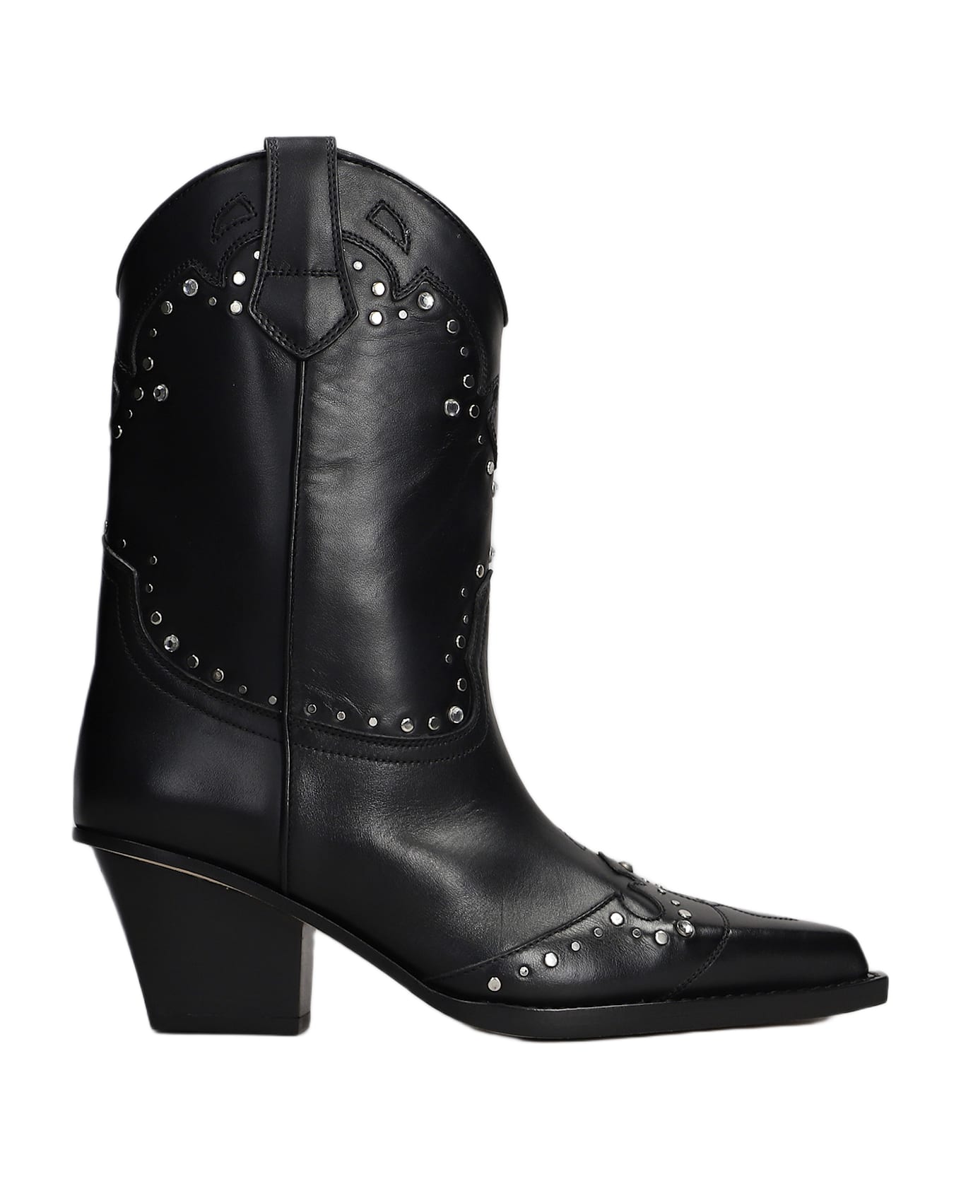 Paris Texas Janice Boot 60 Texan Boots In Black Leather - black