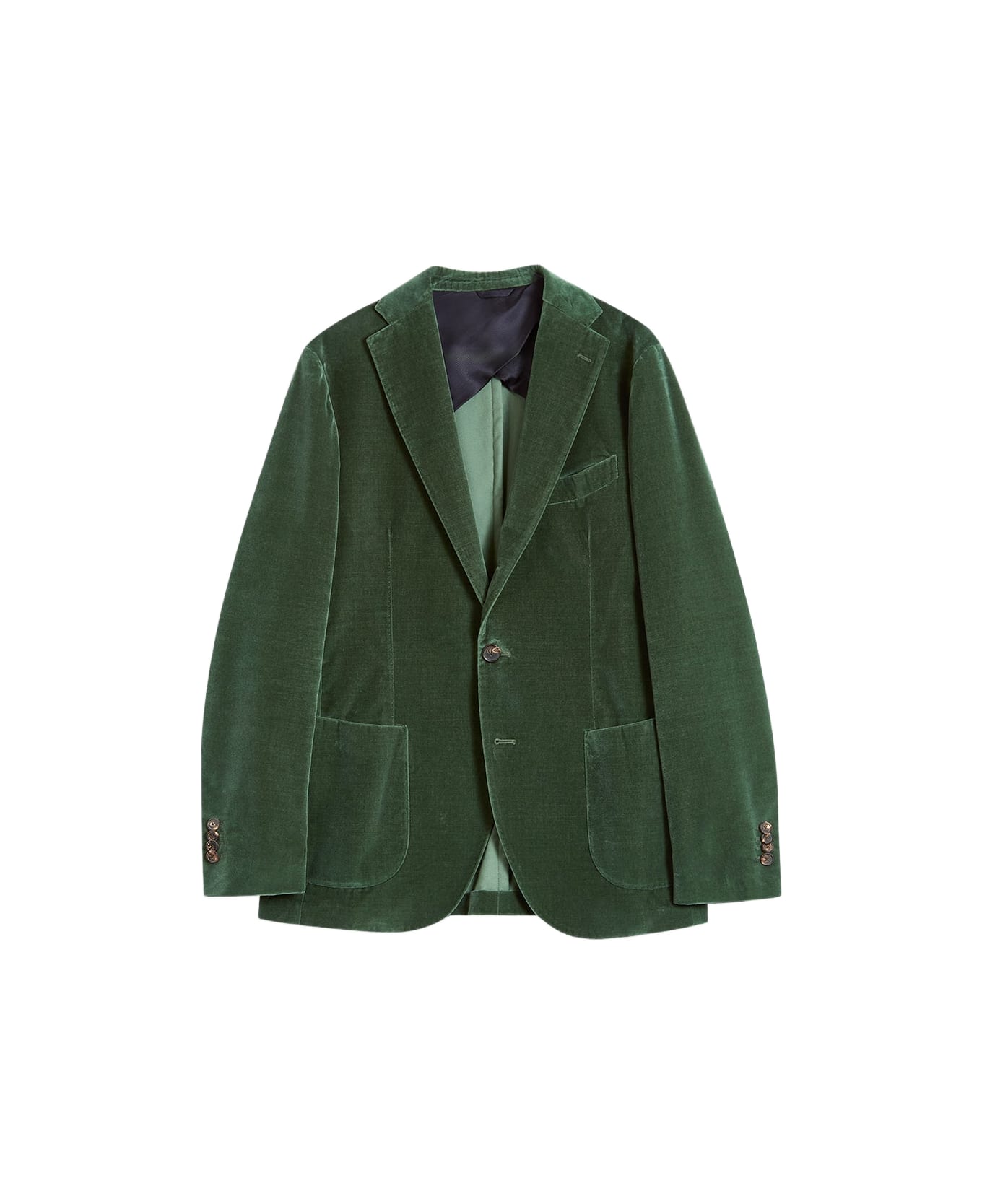 doppiaa Aanzio Velvet Blazer With Patch Pockets