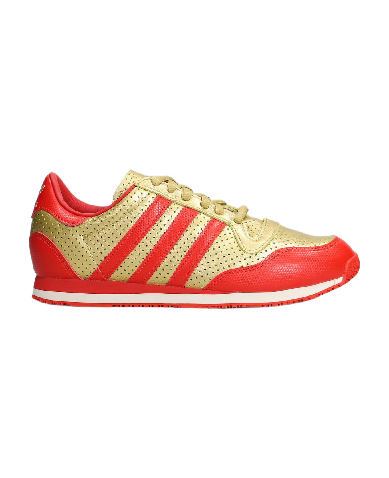 Adidas Galaxy Og Sneakers In Gold Leather - gold
